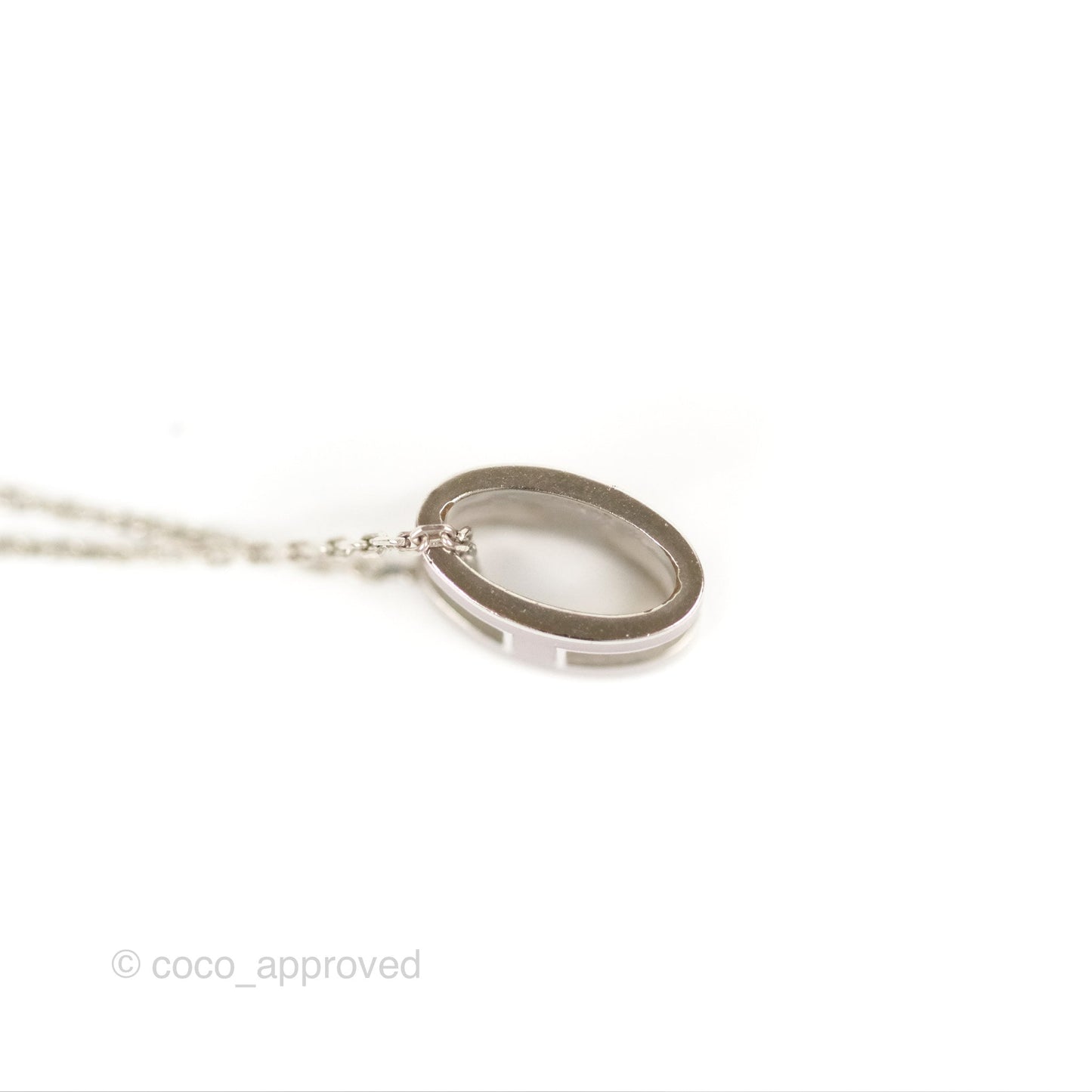 Hermès Pop H Pendant Necklace Rouge Brique Palladium Hardware