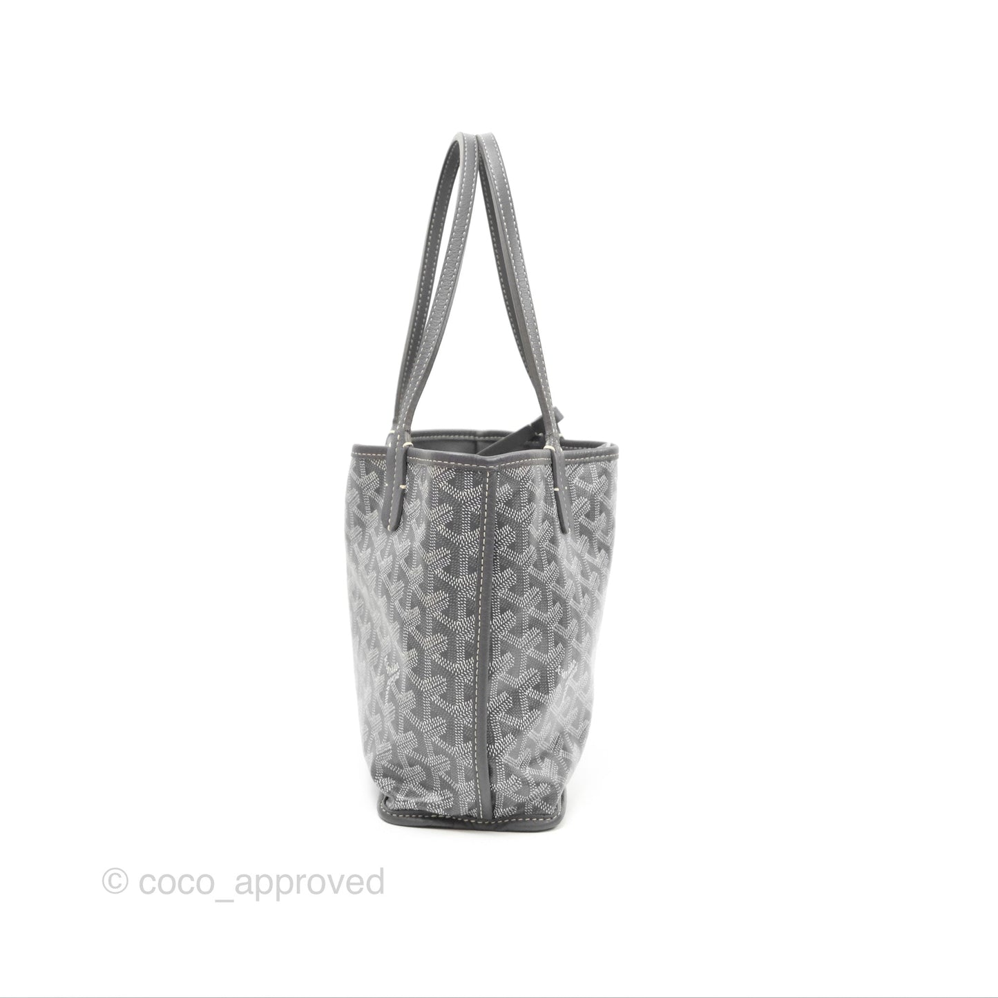 Goyard Anjou Mini Bag Goyardine Canvas Grey
