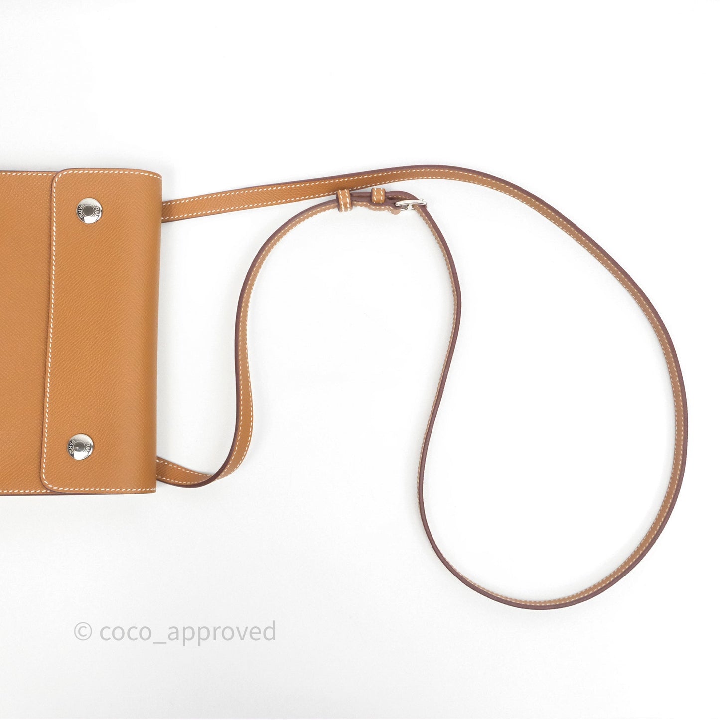Hermès Hermesnap Wallet Epsom Gold 37 Palladium Hardware