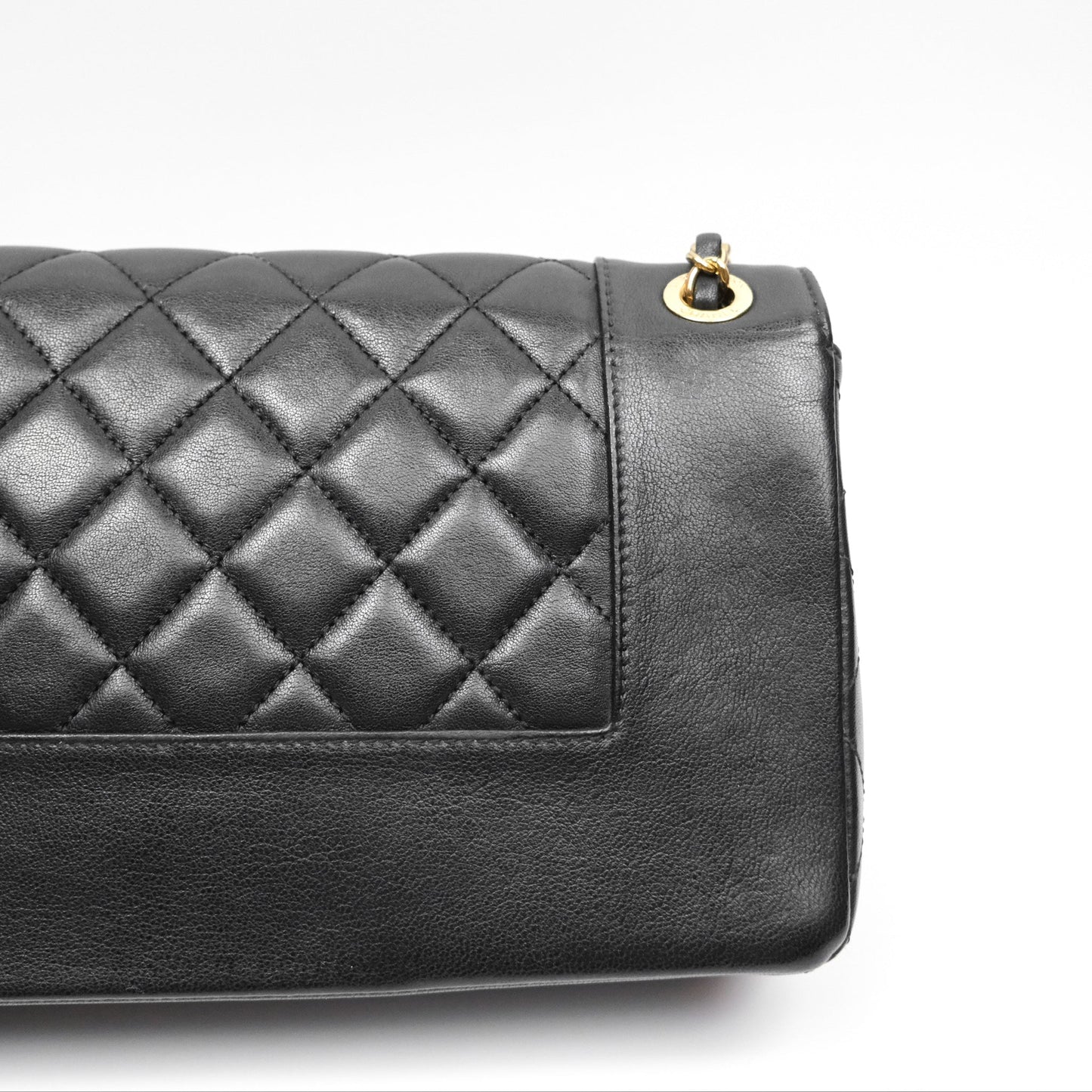Chanel Mademoiselle Flap Bag Black Calfskin Gold Hardware