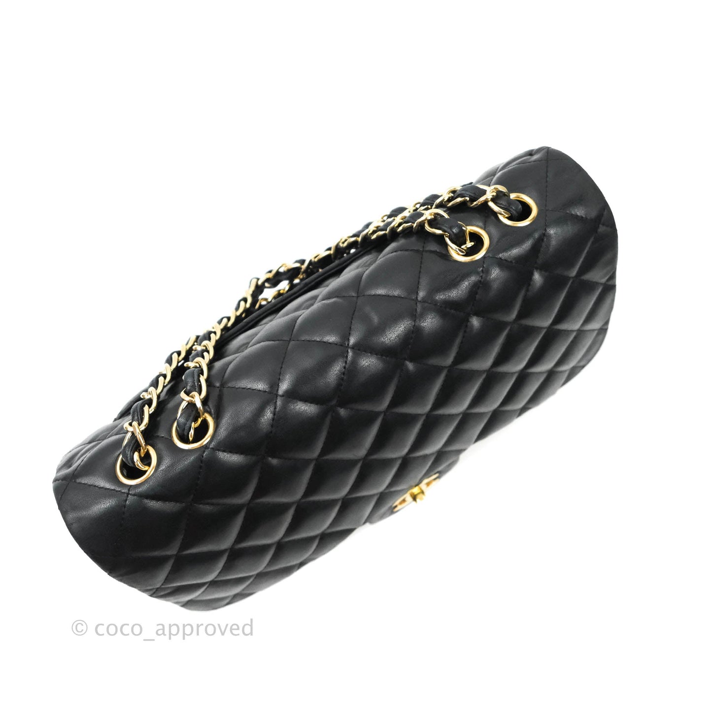 Chanel Jumbo Single Flap Black Lambskin Gold Hardware⁣⁣