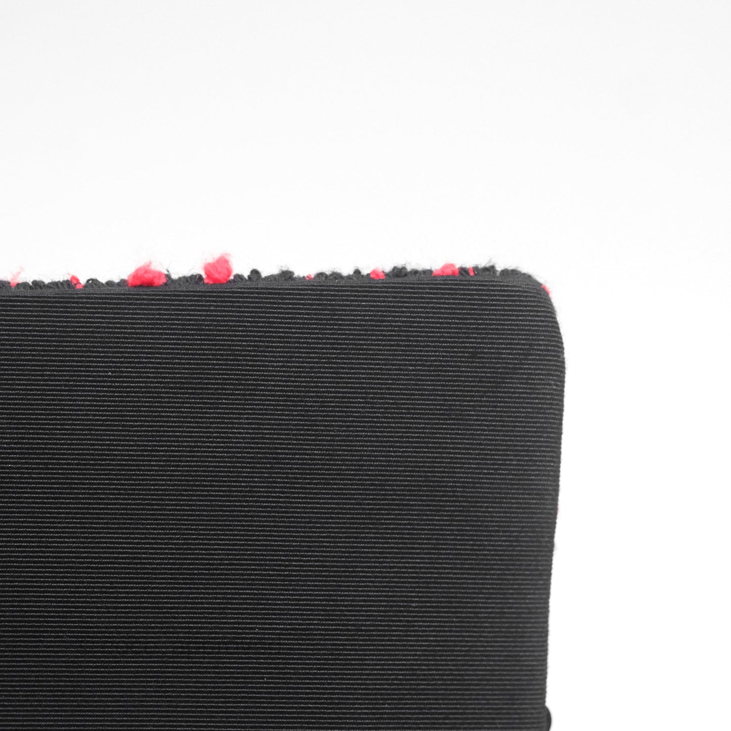 Chanel Shoulder Flap Bag Red/ Black/ White Tweed Sequins Silver Hardware