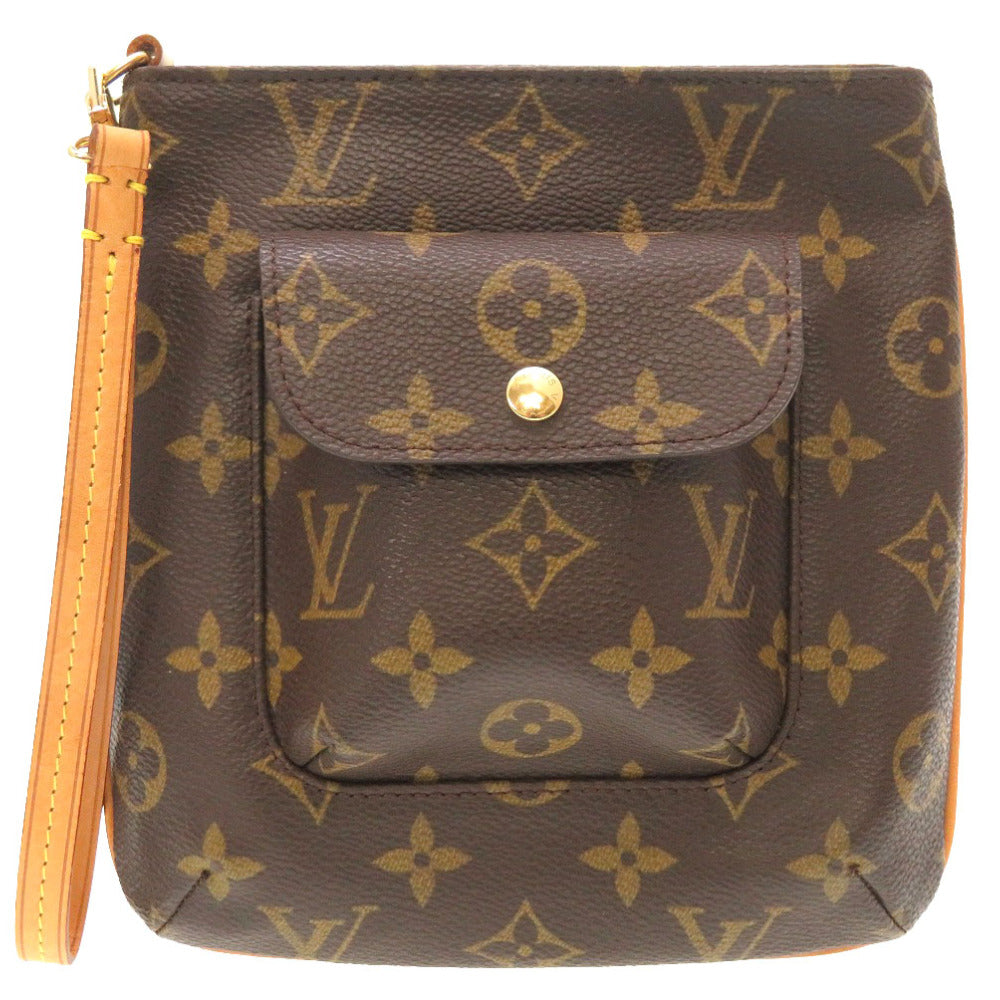 LOUIS VUITTON Pouch M51901 Monogram canvas Brown Monogram Partition Women