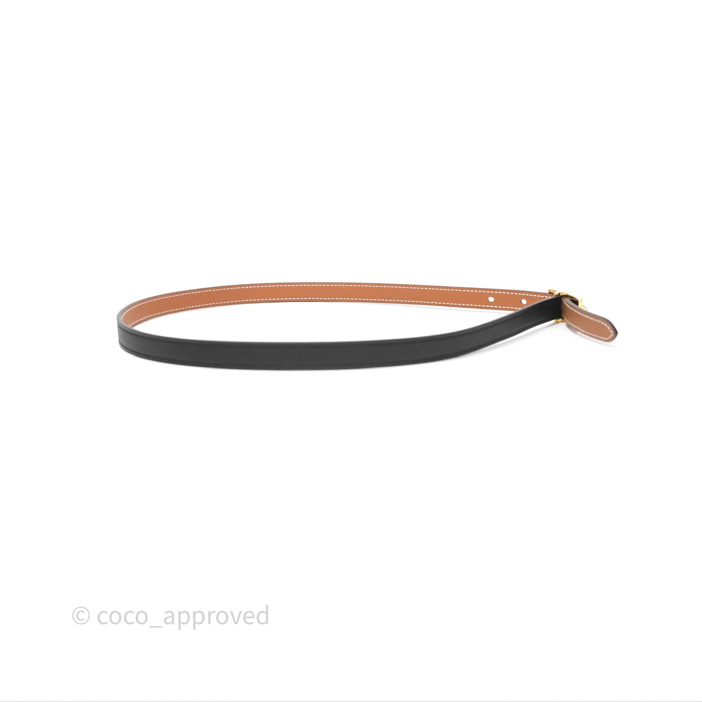Hermès Swift/Epsom Lucky 15 Belt Gold Hardware