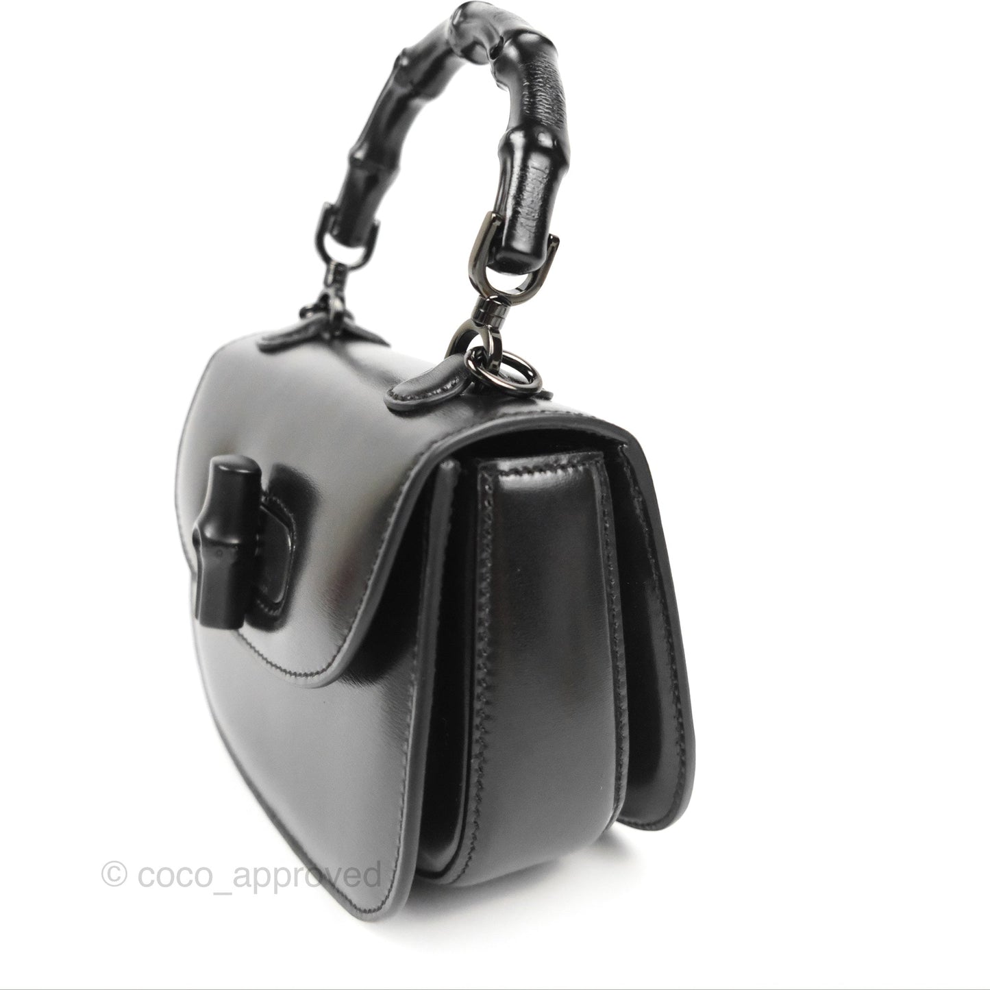 Gucci Bamboo 1947 Mini Top Handle Bag Black
