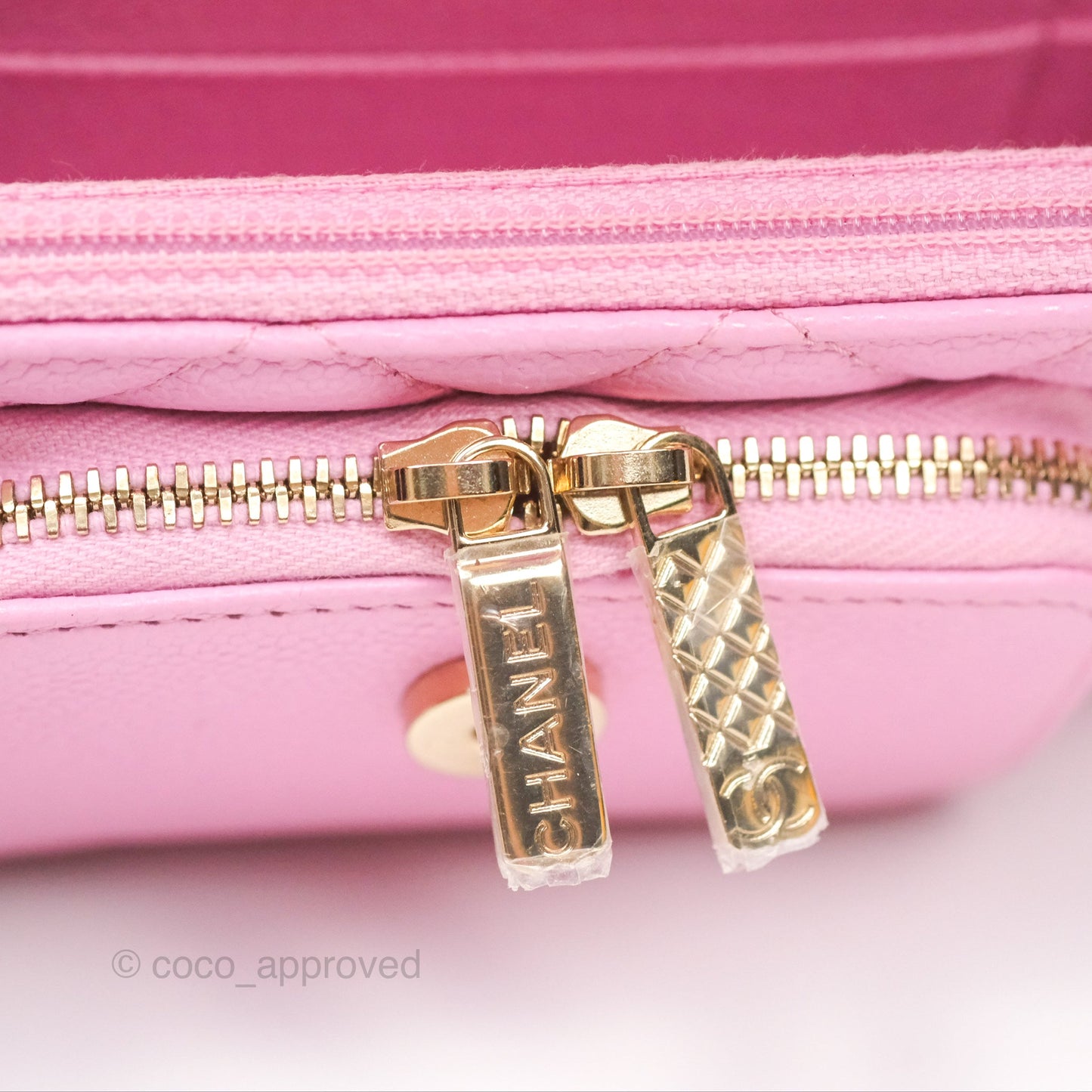Chanel Business Affinity Clutch With Chain Pink Caviar Gold Hardware
