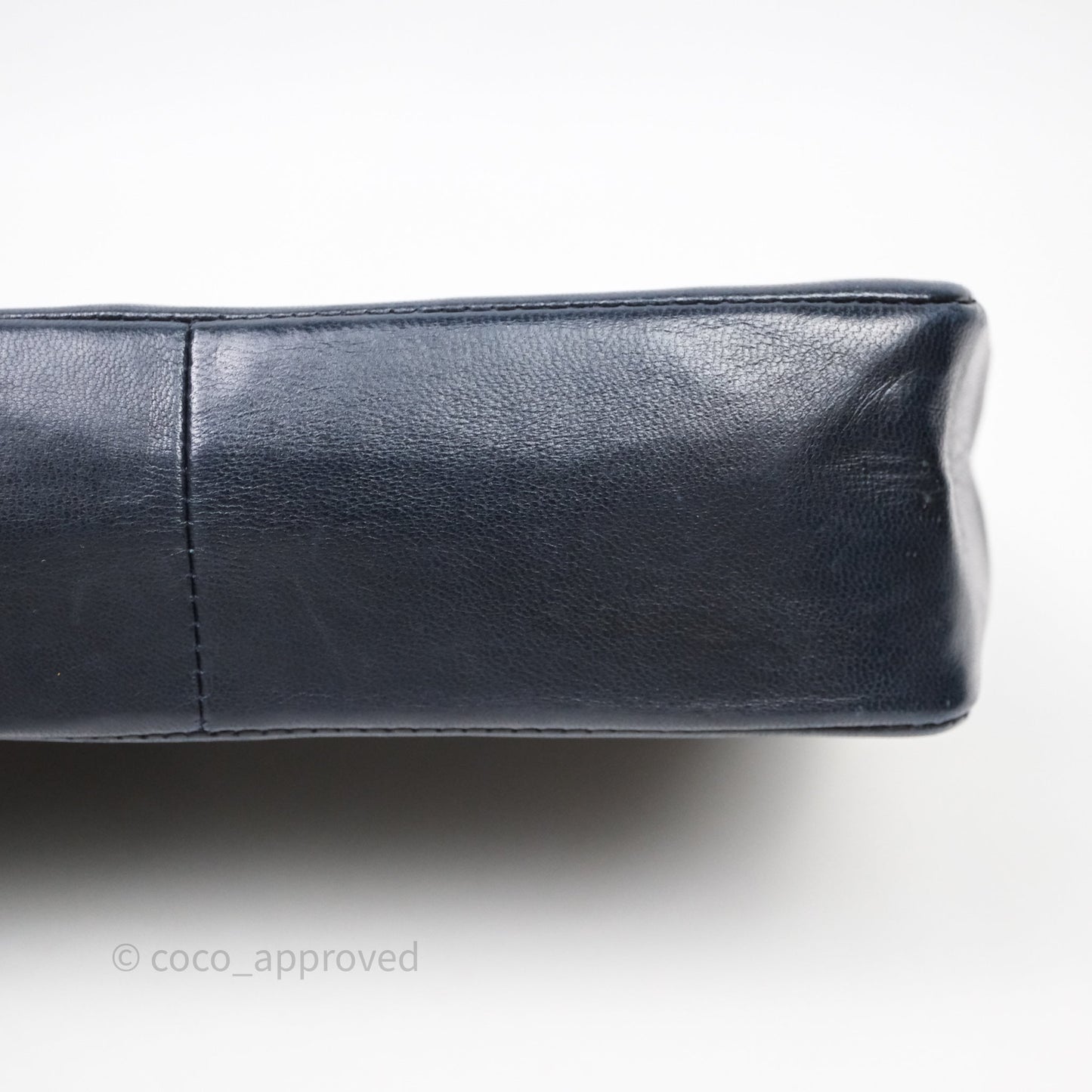 Chanel Vintage 31 Navy Lambskin 24K Gold Hardware
