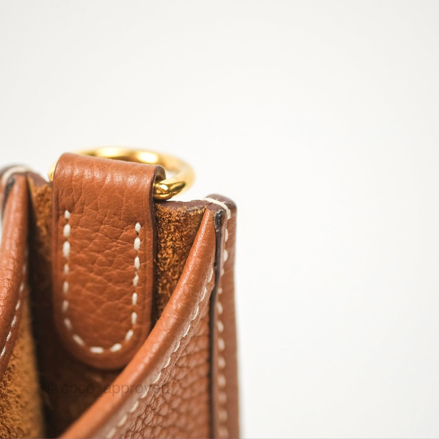 Hermès Mini Evelyne 16 Gold Clemence Gold Hardware