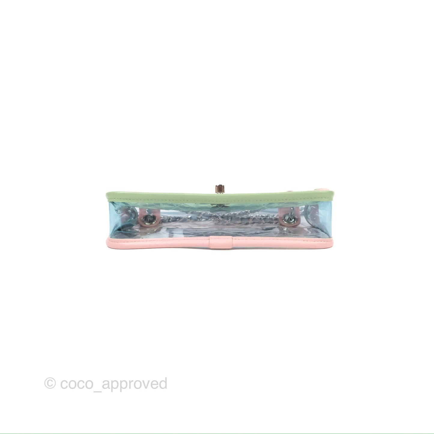 Chanel Mini Coco Splash Flap Bag PVC Lambskin Pink/Blue/Green Silver Hardware