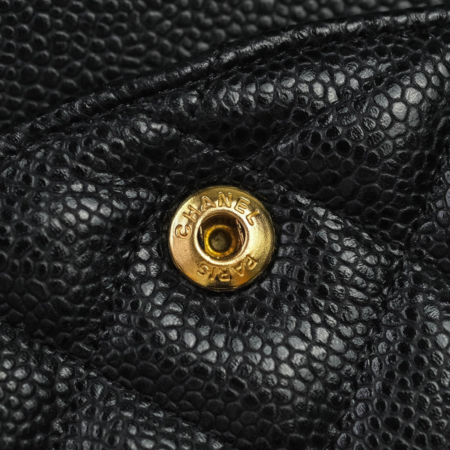 Chanel Jumbo Double Flap Black Caviar Gold Hardware⁣⁣