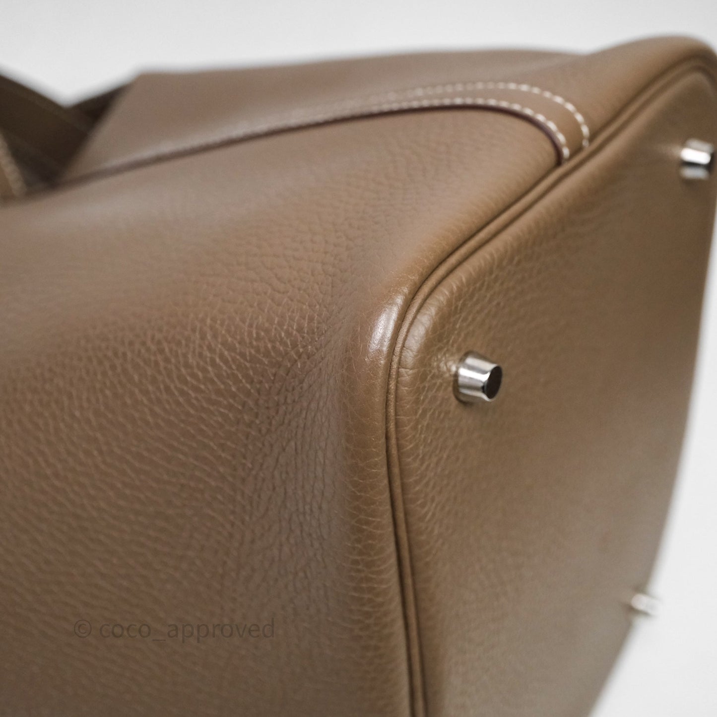 Hermès Picotin Lock 22 Etoupe Clemence Palladium Hardware