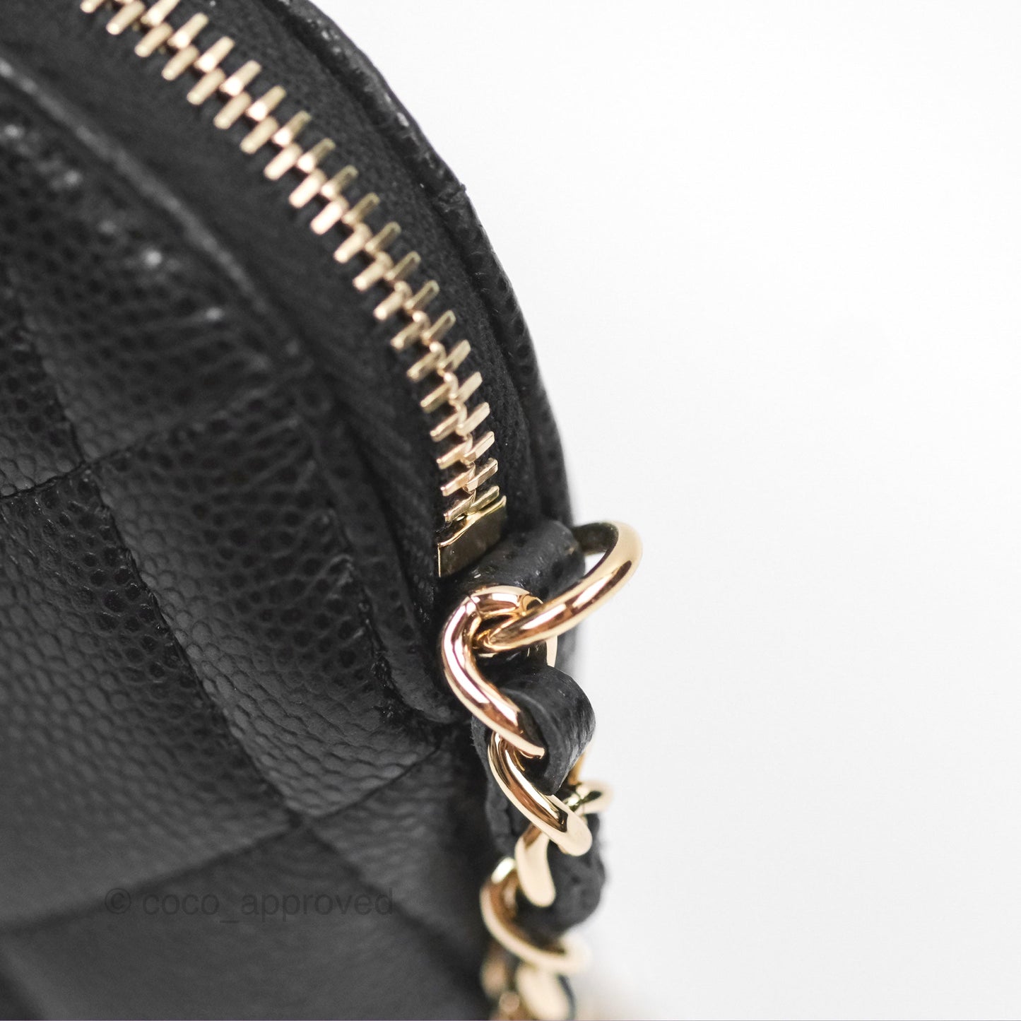 Chanel Black Caviar Clutch on Chain