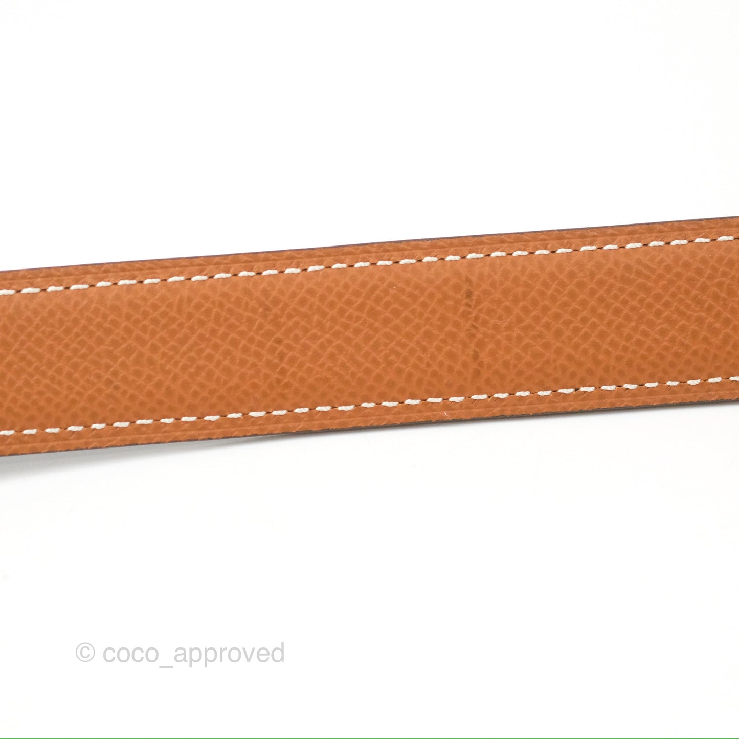 Hermès H au Carre Twist Belt Buckle & Reversible Gold Epsom/Black Swift 24 mm