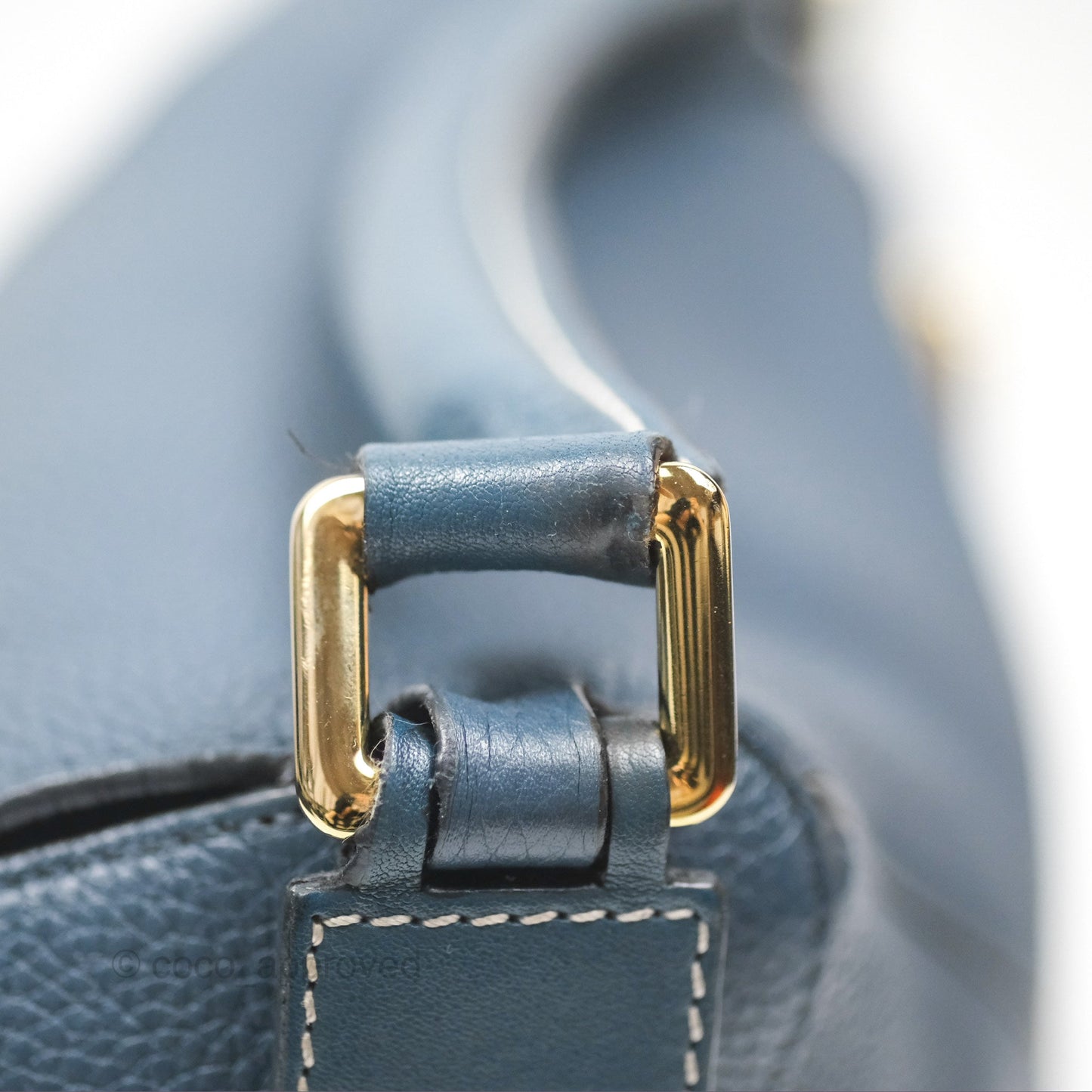 Loewe Small Puzzle Bag Navy Grained Calfskin