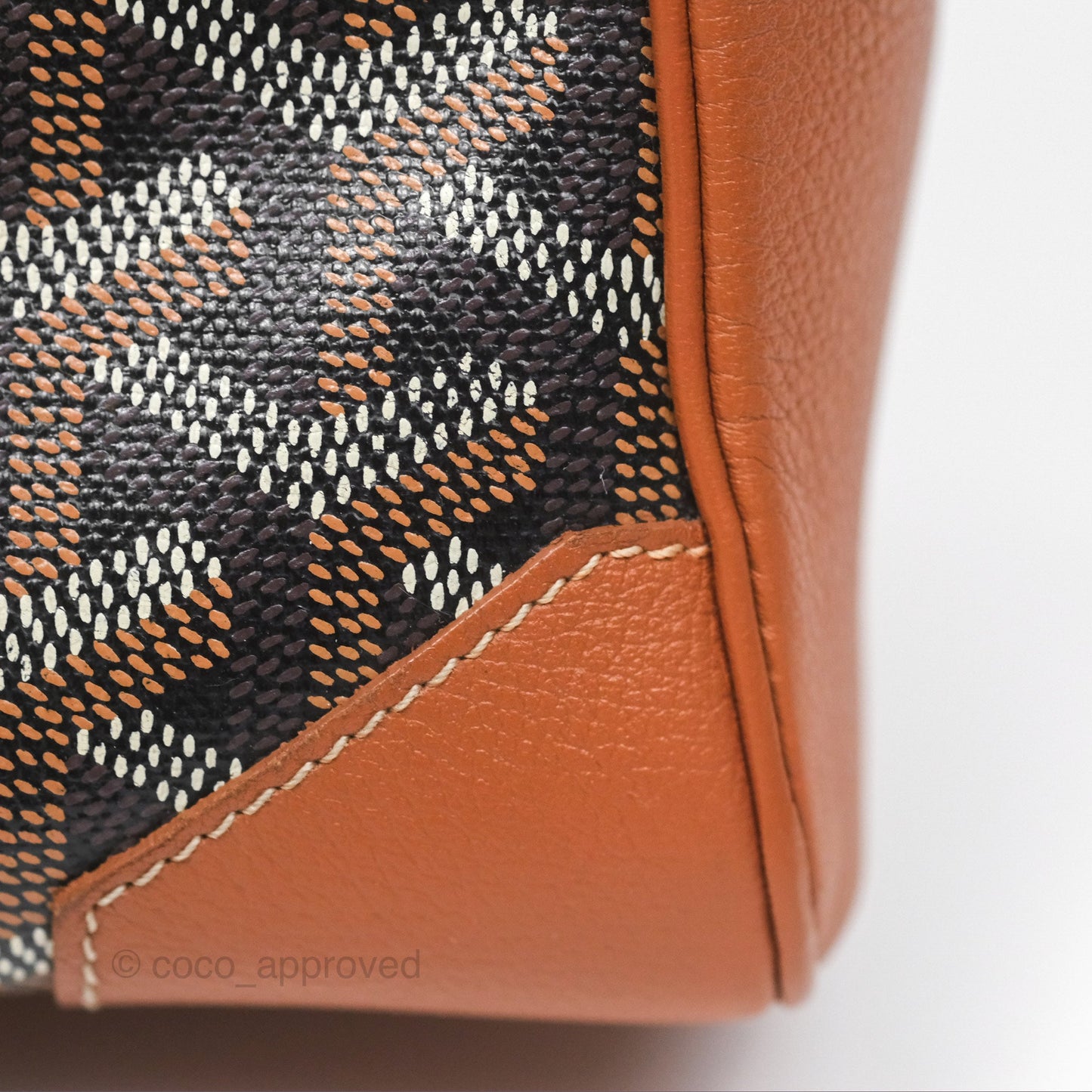 Goyard Saïgon Mini Bag Tan Goyardine Canvas/Chevroches Calfskin