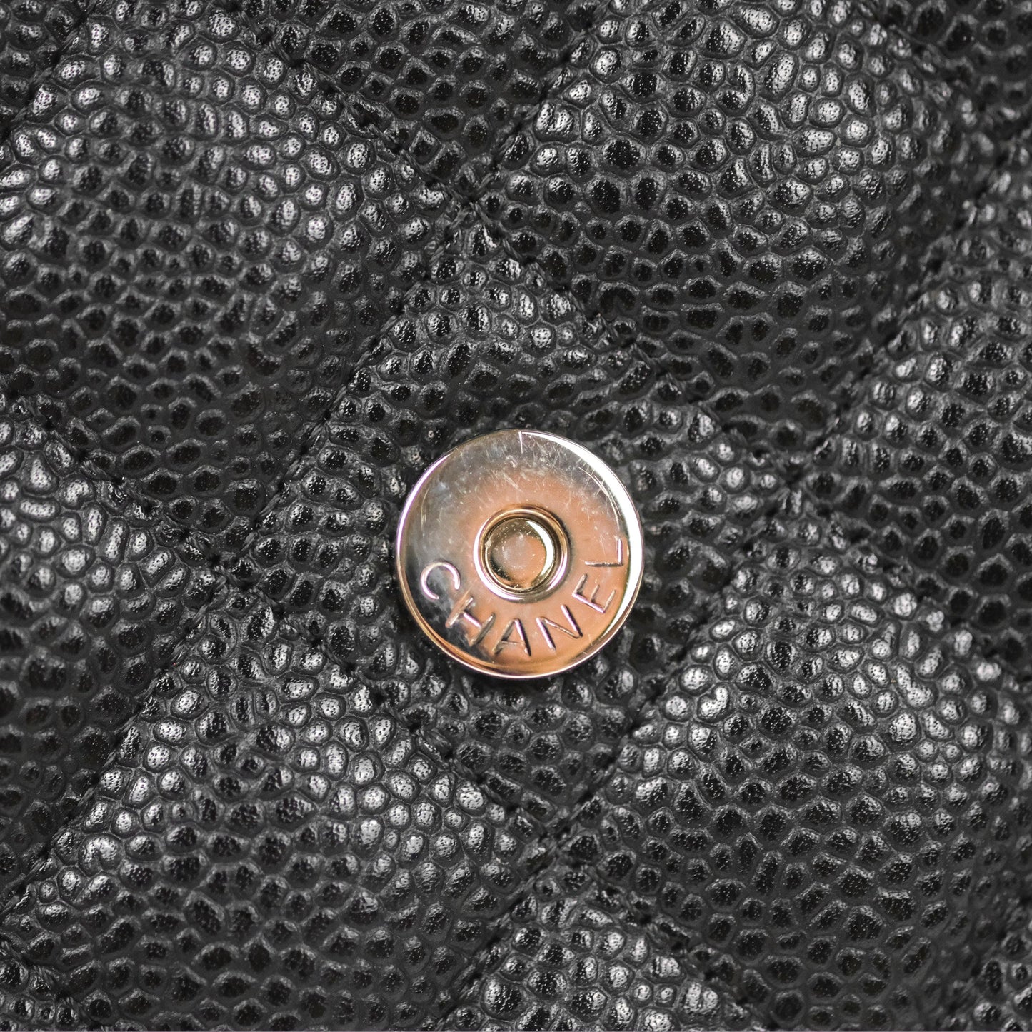Chanel Quilted WOC Black Caviar Silver Hardware