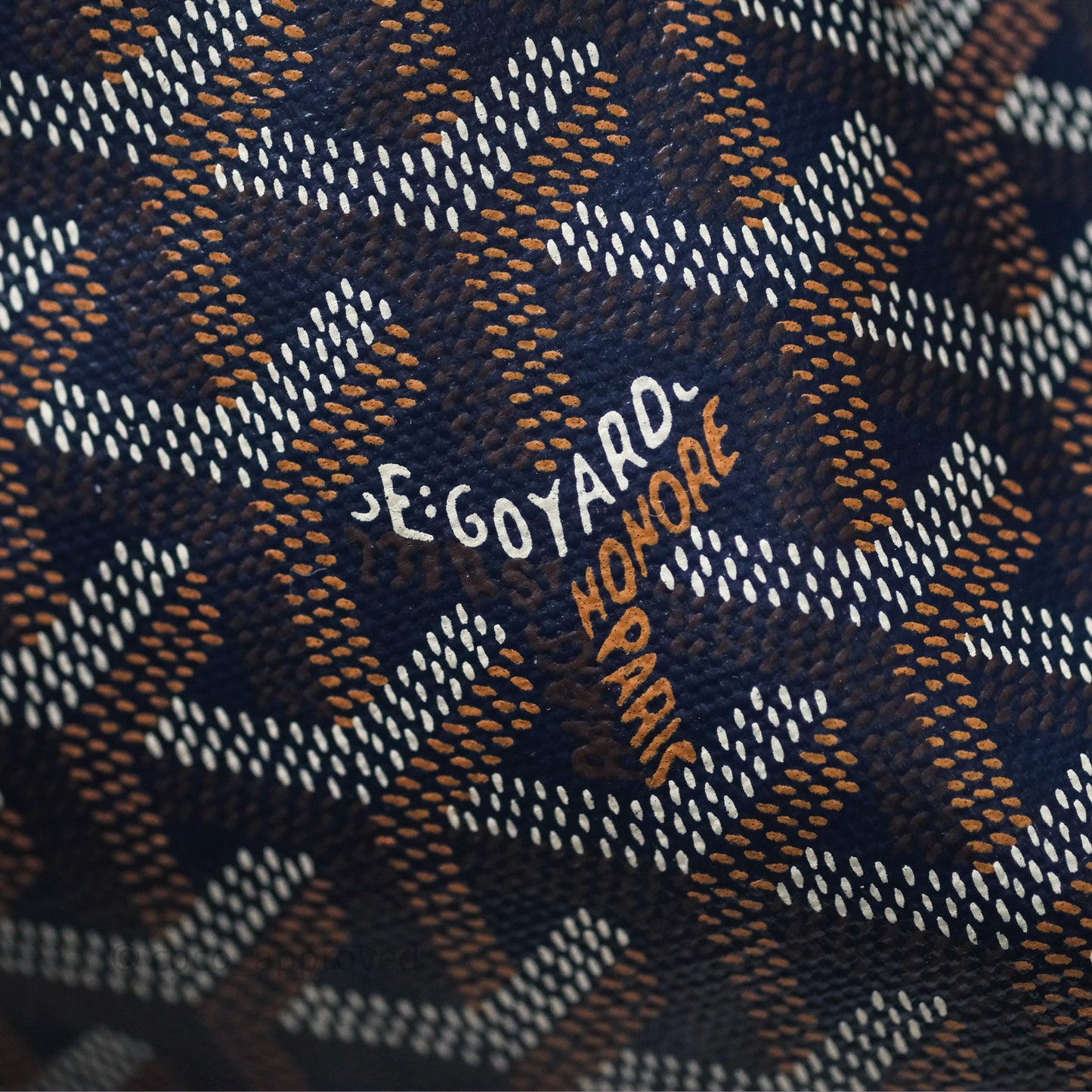 Goyard Anjou Mini Bag Goyardine Canvas Navy