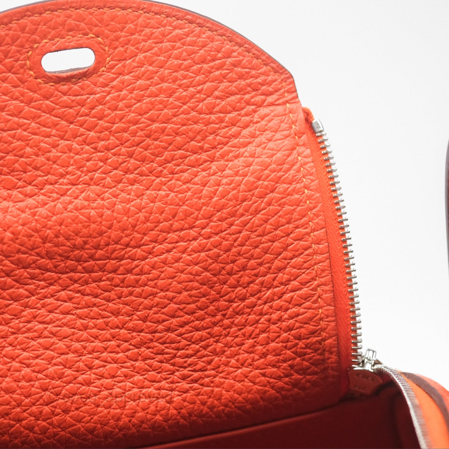Hermès Mini Lindy 20 Orange Poppy 8V Clemence Palladium Hardware