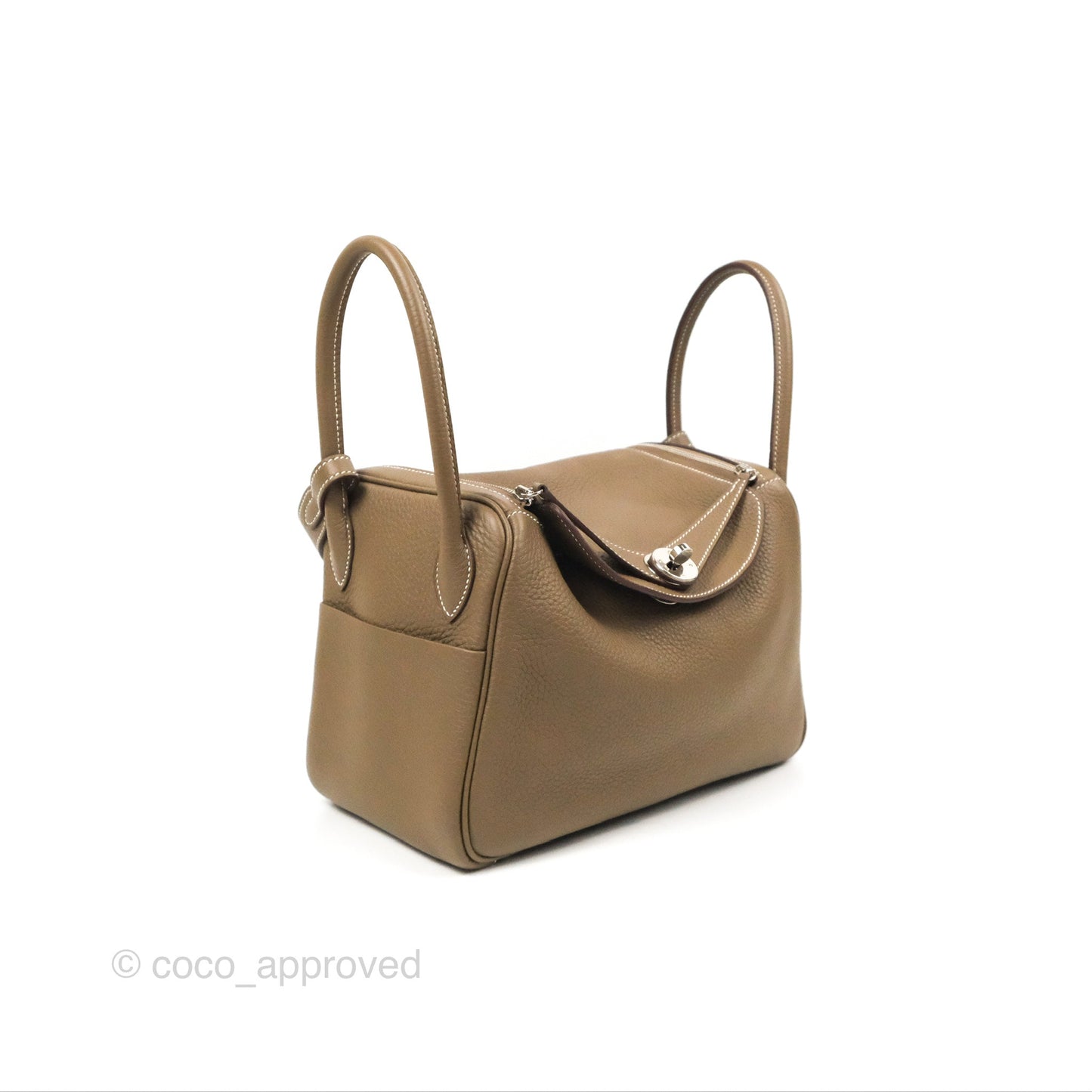 Hermès Lindy 26 Etoupe Clemence Palladium Hardware