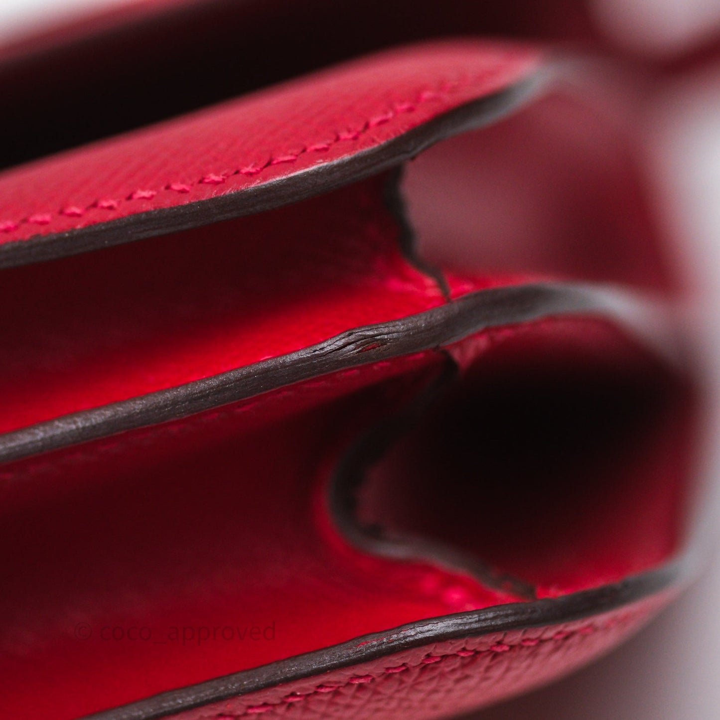 Hermès Constance Mini 18cm Rouge Casque Epsom Gold Hardware