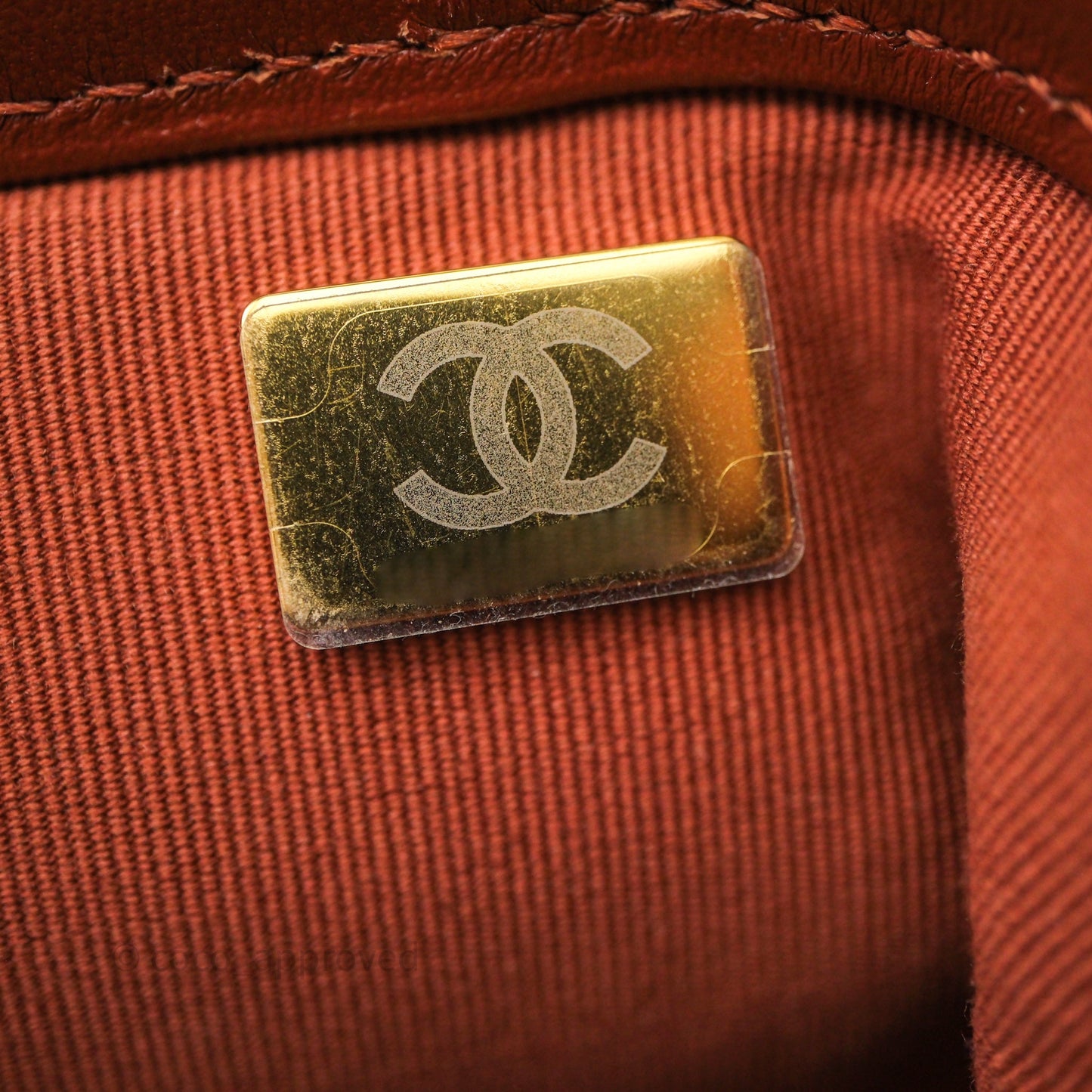 Chanel Mini Cocodoc Doctor Bag Quilted Brown Shiny Lambskin Aged Gold Hardware 24A