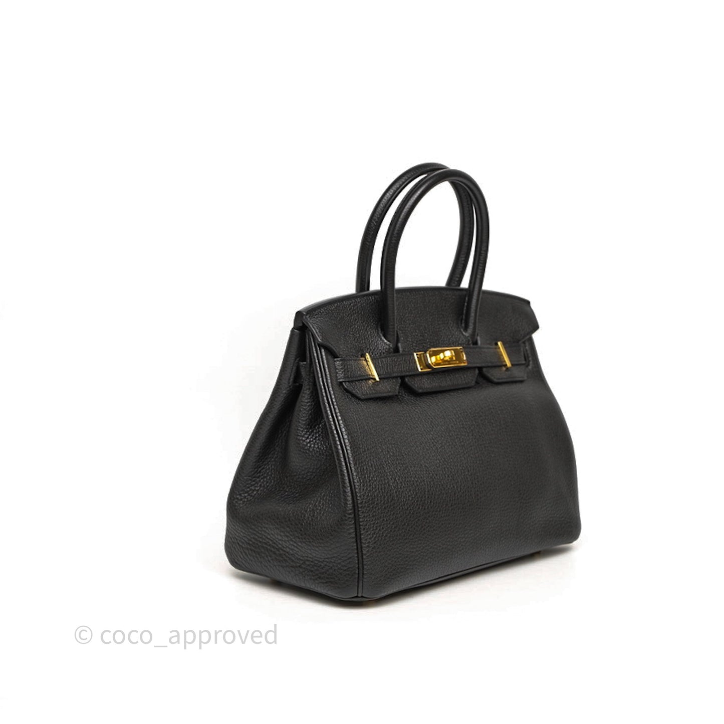 Hermès Birkin 30 Black Noir 89 Togo Gold Hardware