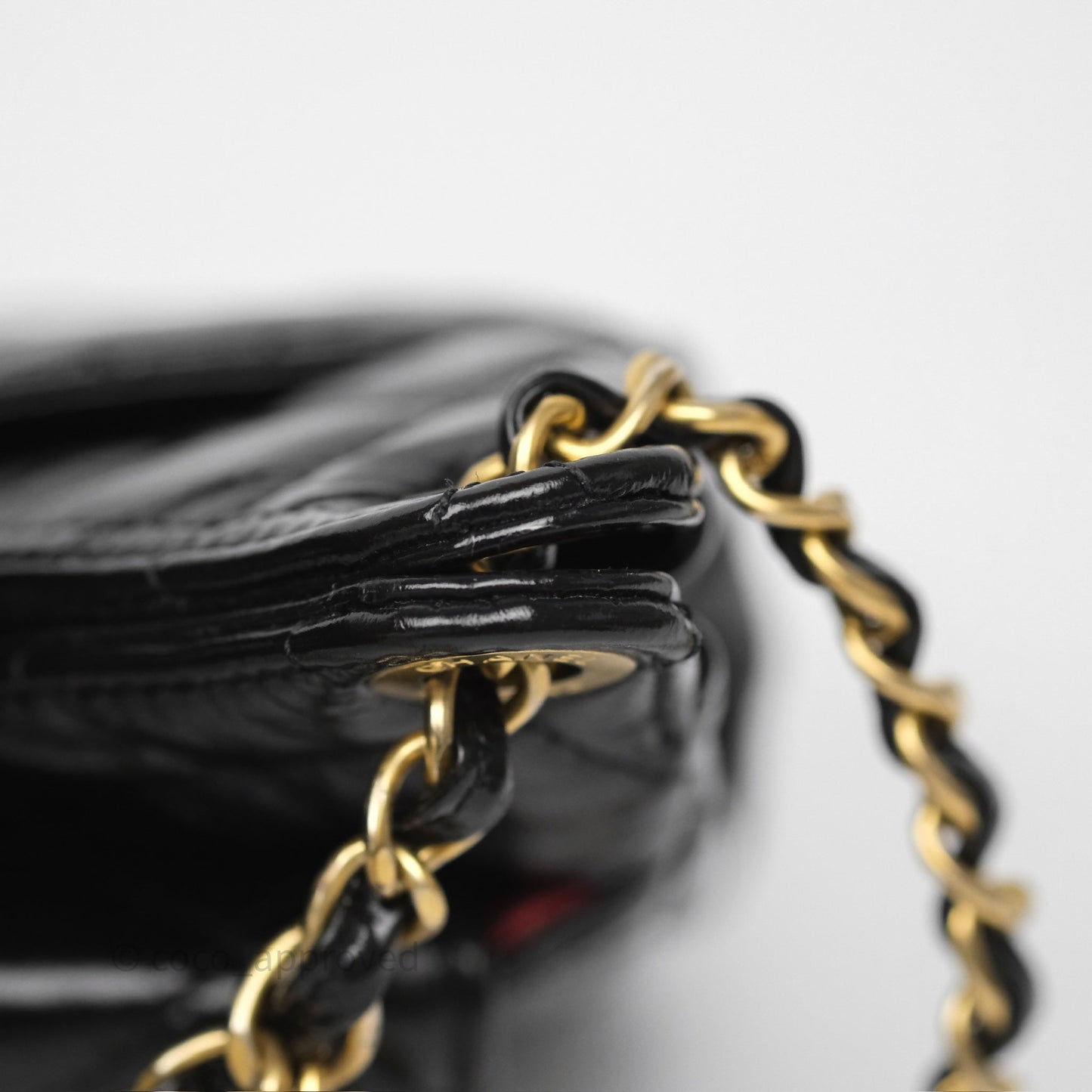 Chanel Small Hobo Black Shiny Crumpled Calfskin Aged Gold Hardware 23C