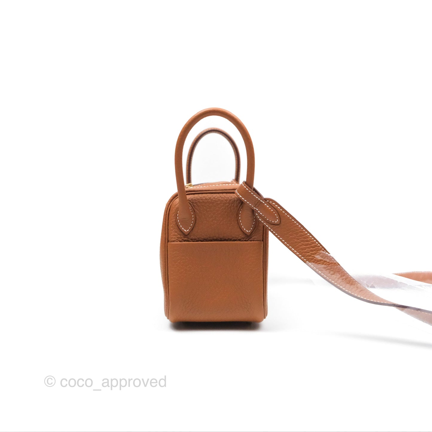 Hermès Mini Lindy 20 Gold Clemence Gold Hardware