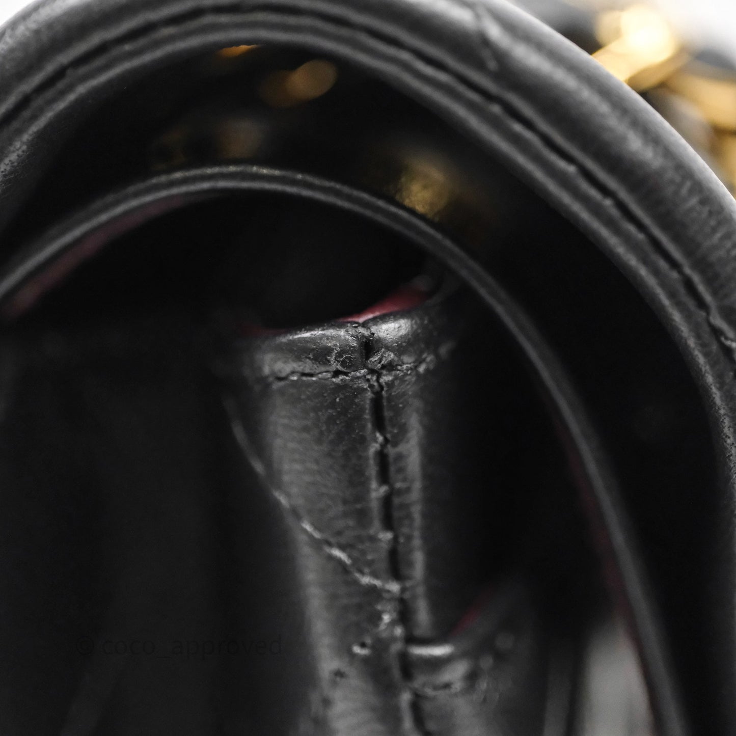 Chanel Small Classic Flap Quilted Black Lambskin Gold Hardware