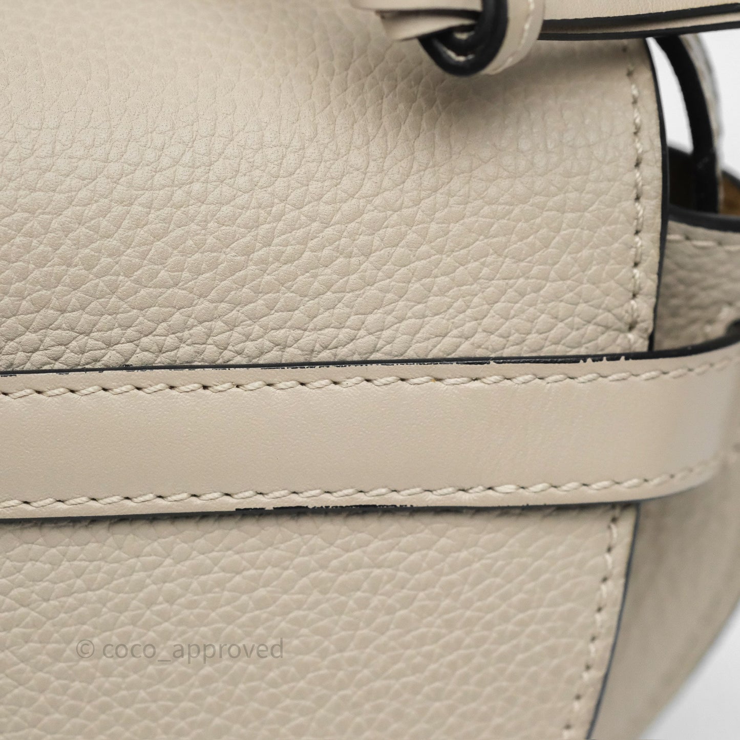 Loewe Mini Dual Gate Bag Sand Grain Calfskin