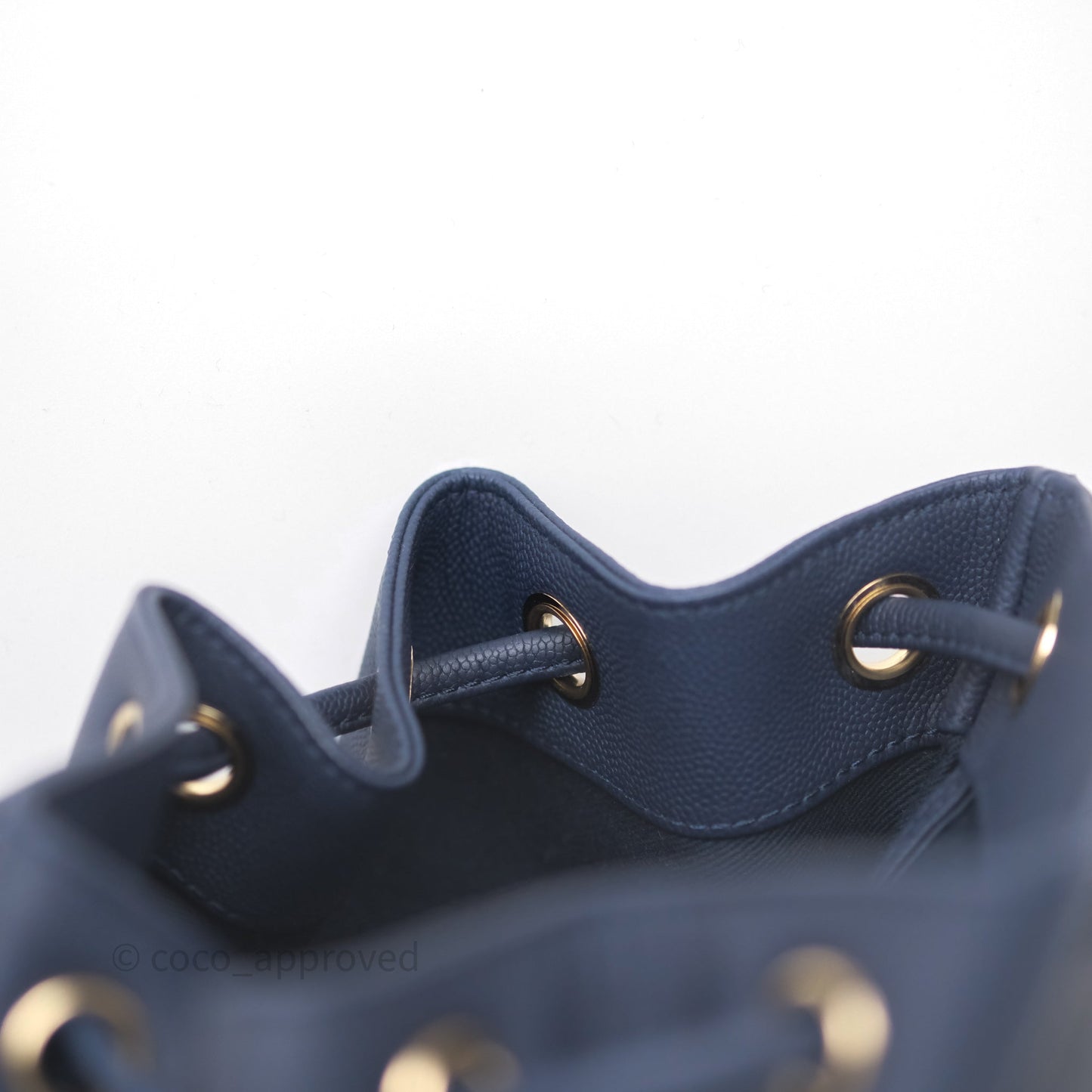 Chanel Quilted Business Affinity Backpack Navy Caviar Gold Hardware