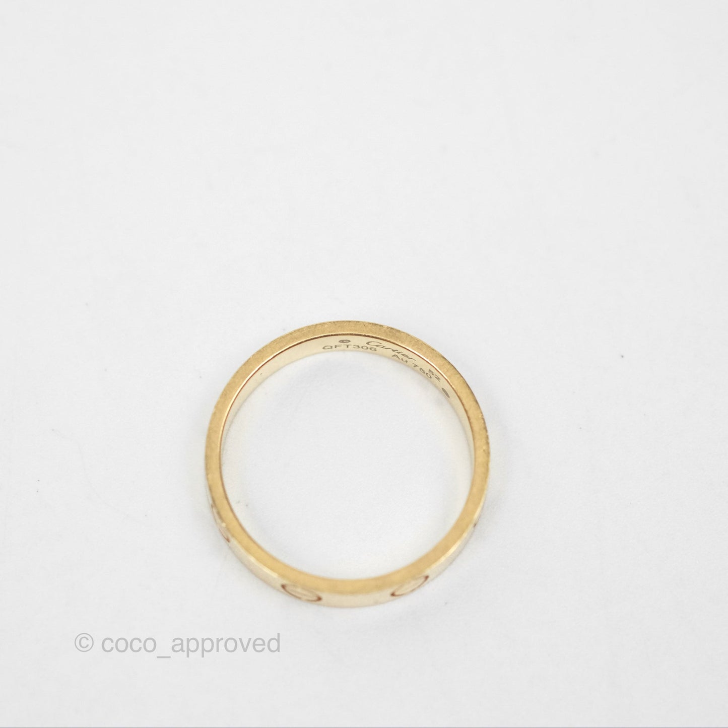 Cartier Love Band Ring Yellow Gold