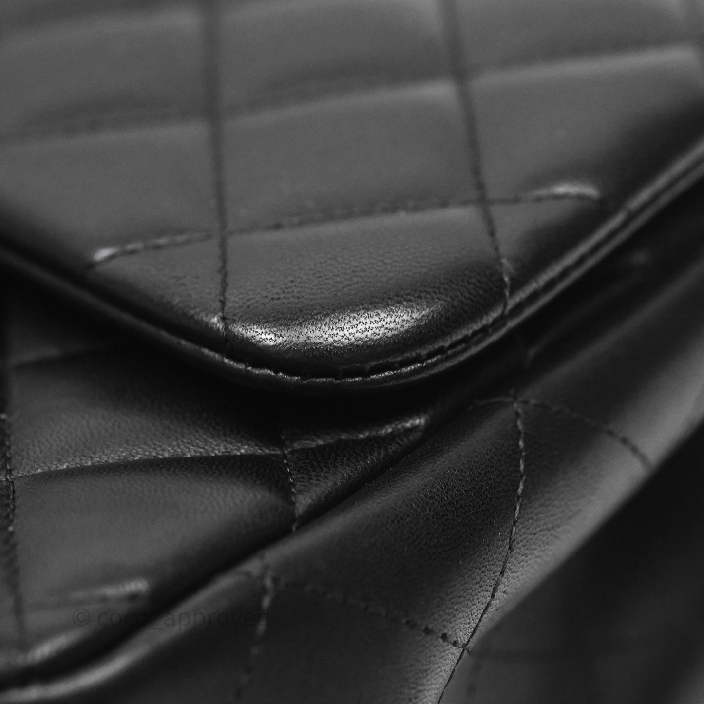 Chanel Jumbo Double Flap Black Lambskin Gold Hardware