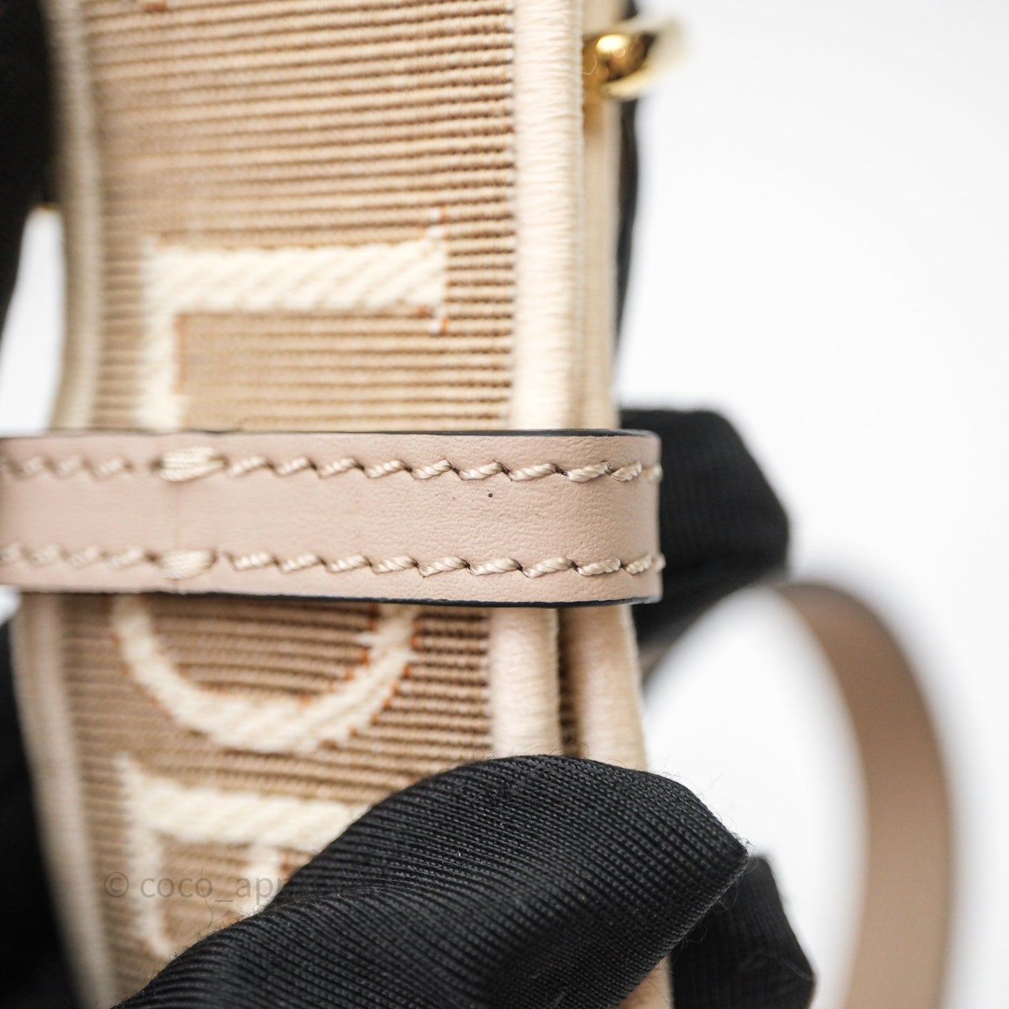Loewe Mini Gate Dual Bag Beige Sand Soft Calfskin Jacquard Strap