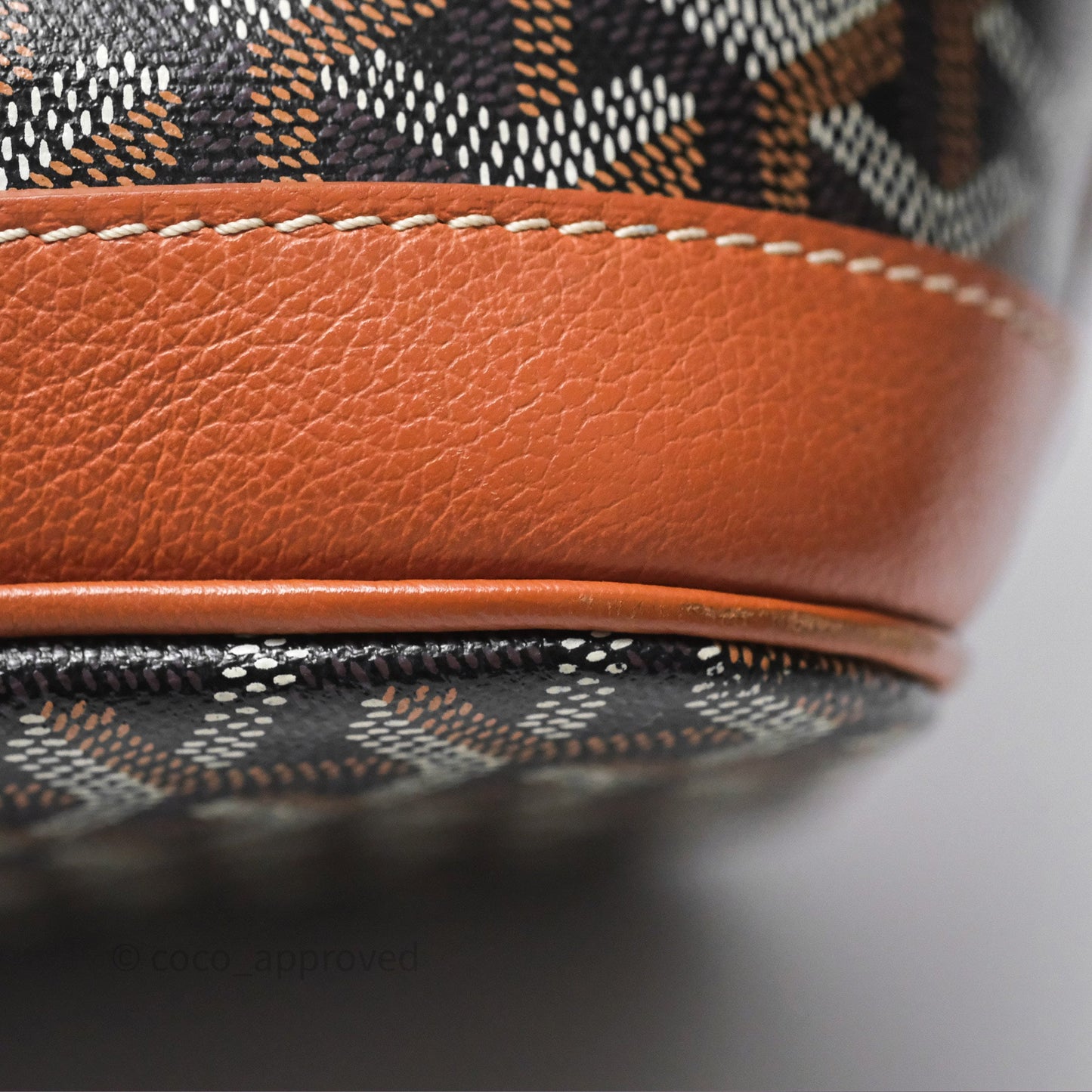 Goyard Petit Flot Bucket Bag Black & Tan Goyardine