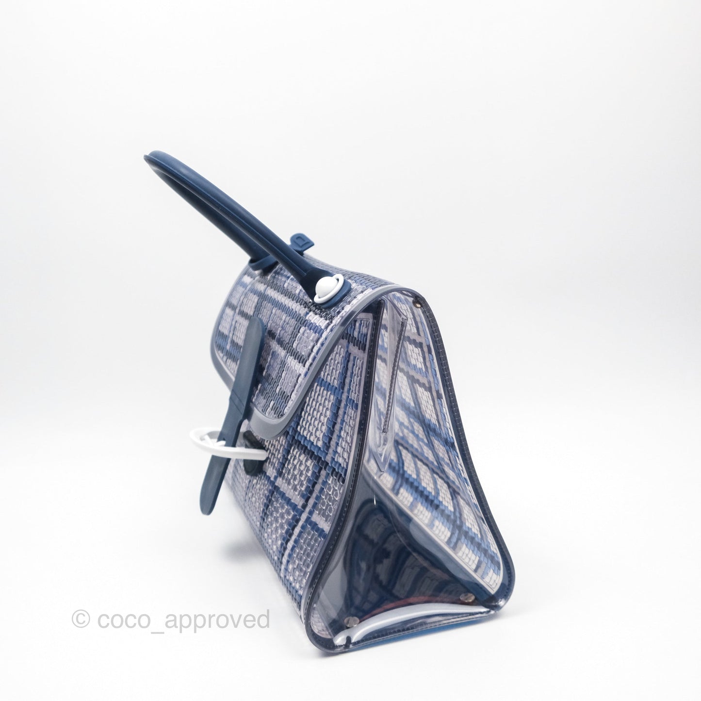 Delvaux Brillant MM Bag PVC Navy