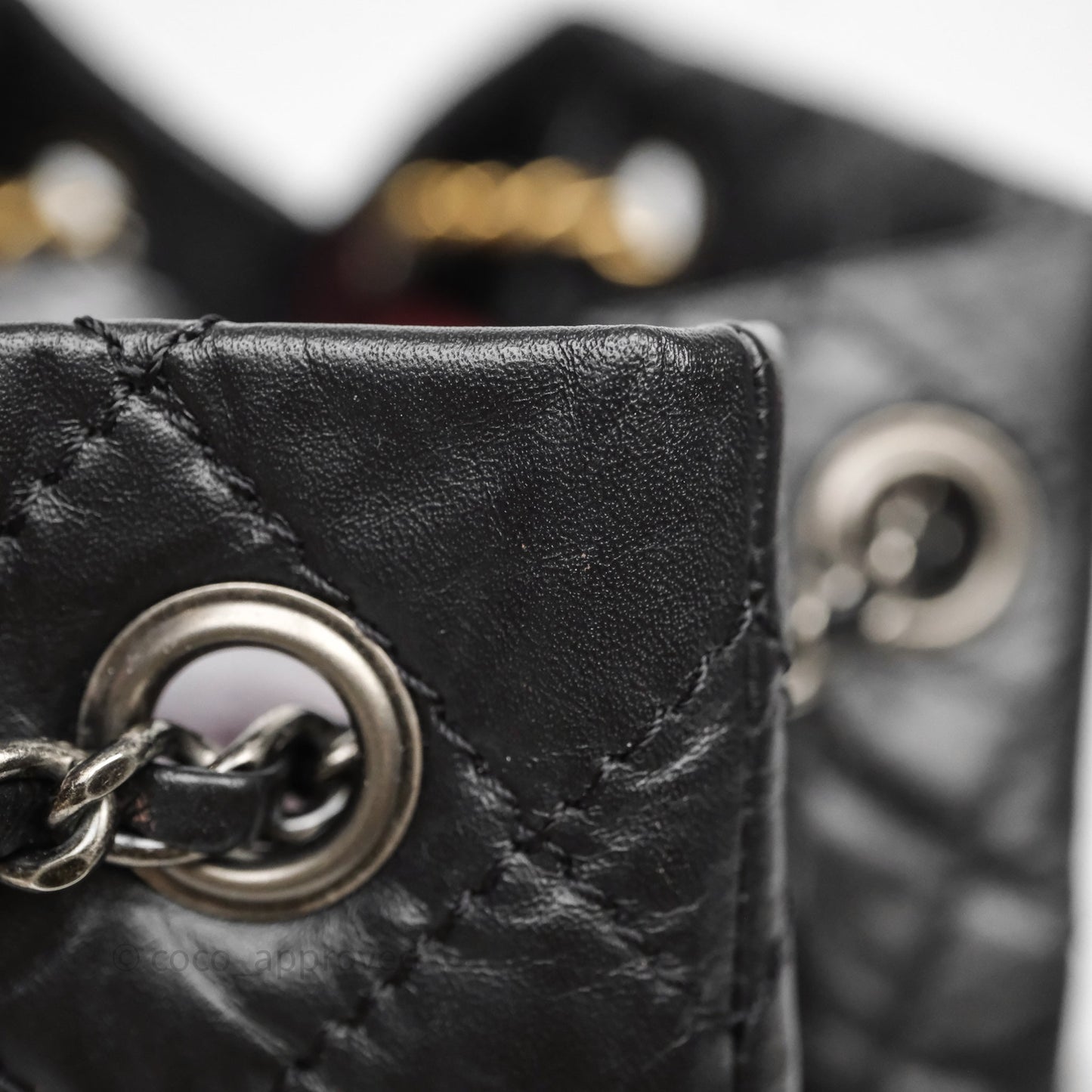 Chanel Small Gabrielle Backpack Black Aged Calfskin