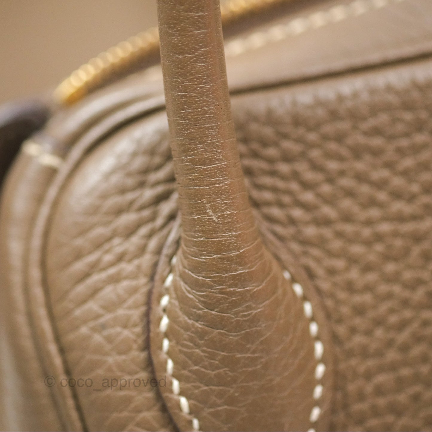 Hermès Lindy 26 Etoupe 18 Taurillion Clemence Gold Hardware