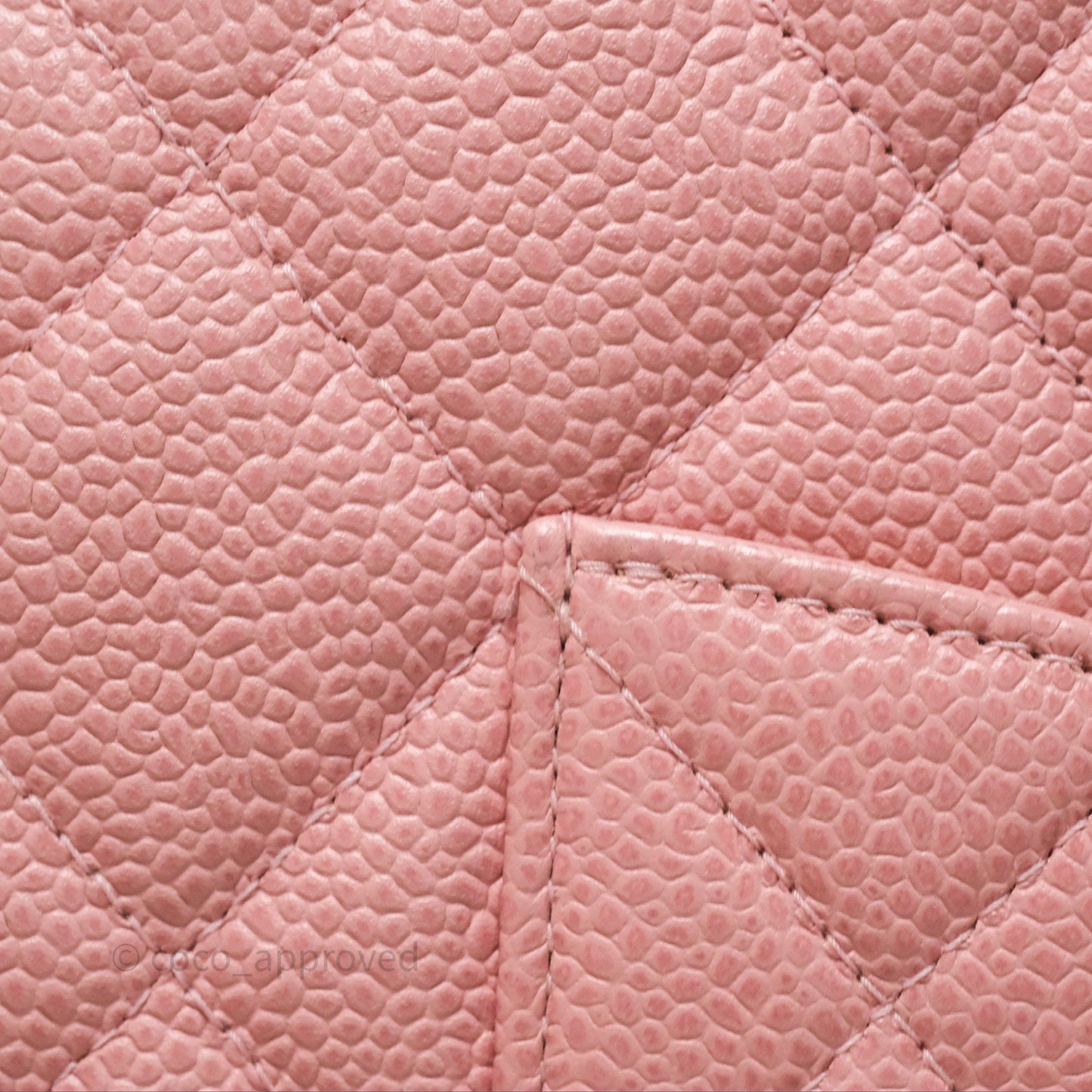 Chanel Vintage Mini CC Boston Bag Sakura Pink Caviar Gold Hardware
