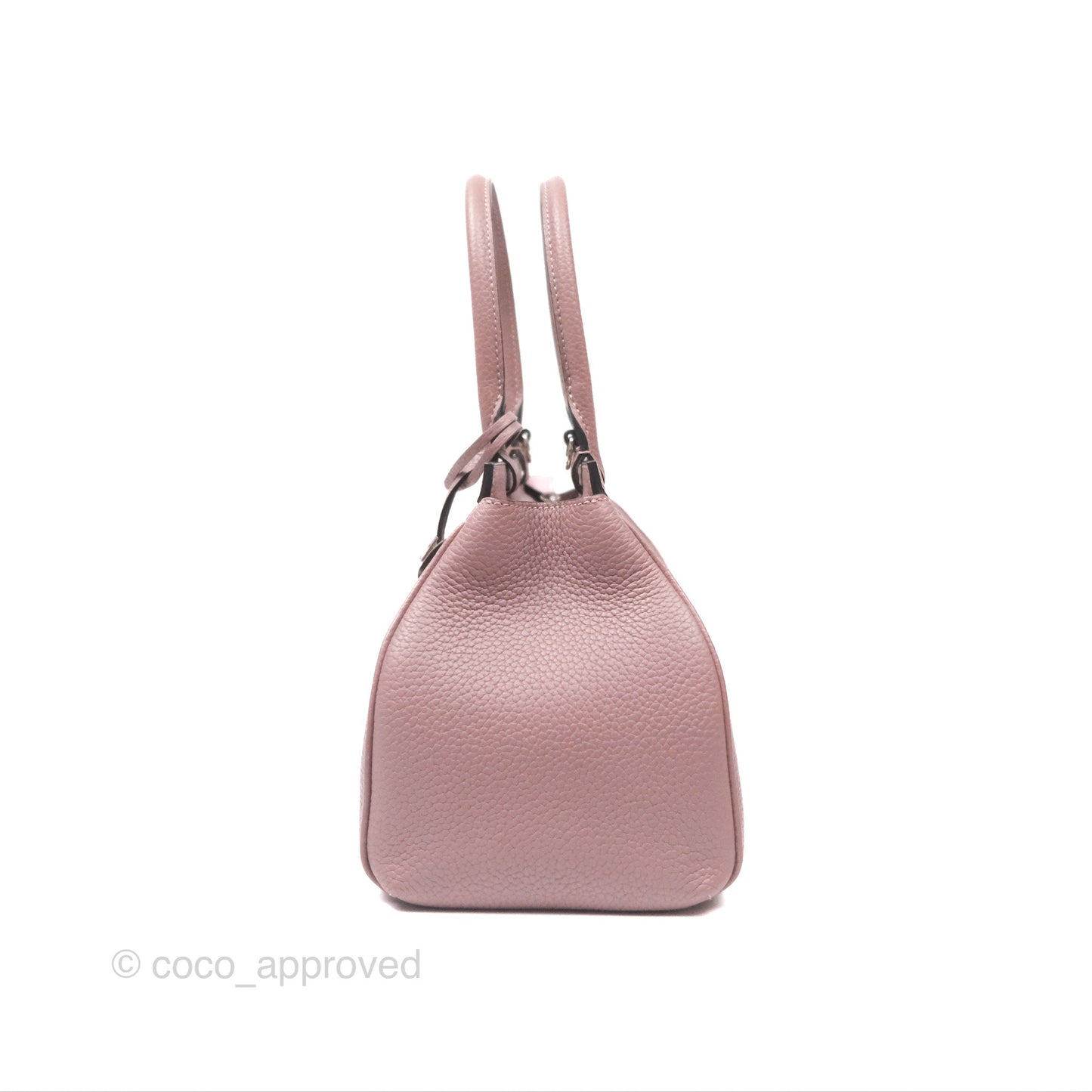 Moynat Pauline PM Bag Purple Calfskin Silver Hardware