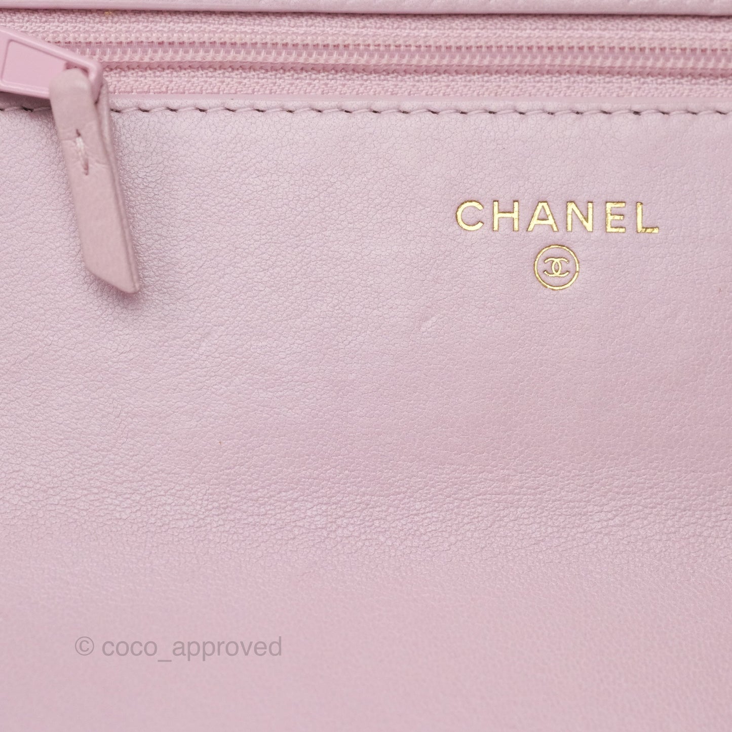 Chanel 19 Wallet on Chain WOC Light Pink Lambskin Mixed Hardware