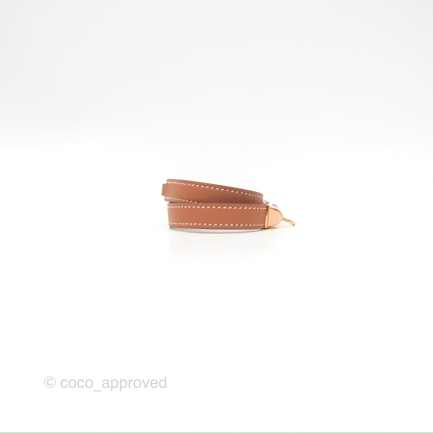 Hermès Rivale Double Tour Bracelet Gold Rose Gold Hardware