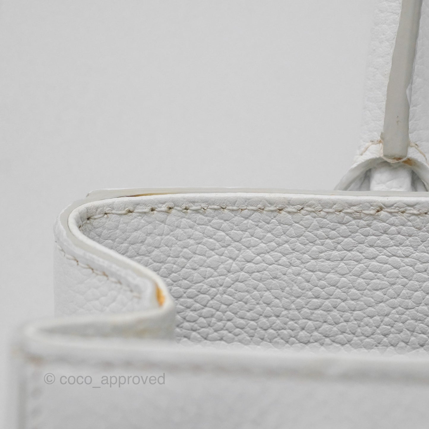 Chanel Mini Neo Executive Shopper Tote White Grained Calfskin Silver Hardware