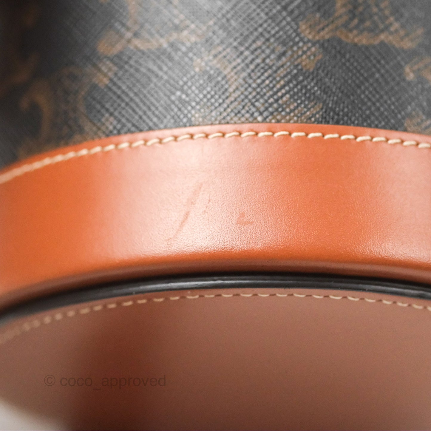 Celine Small Tambour Triomphe Canvas