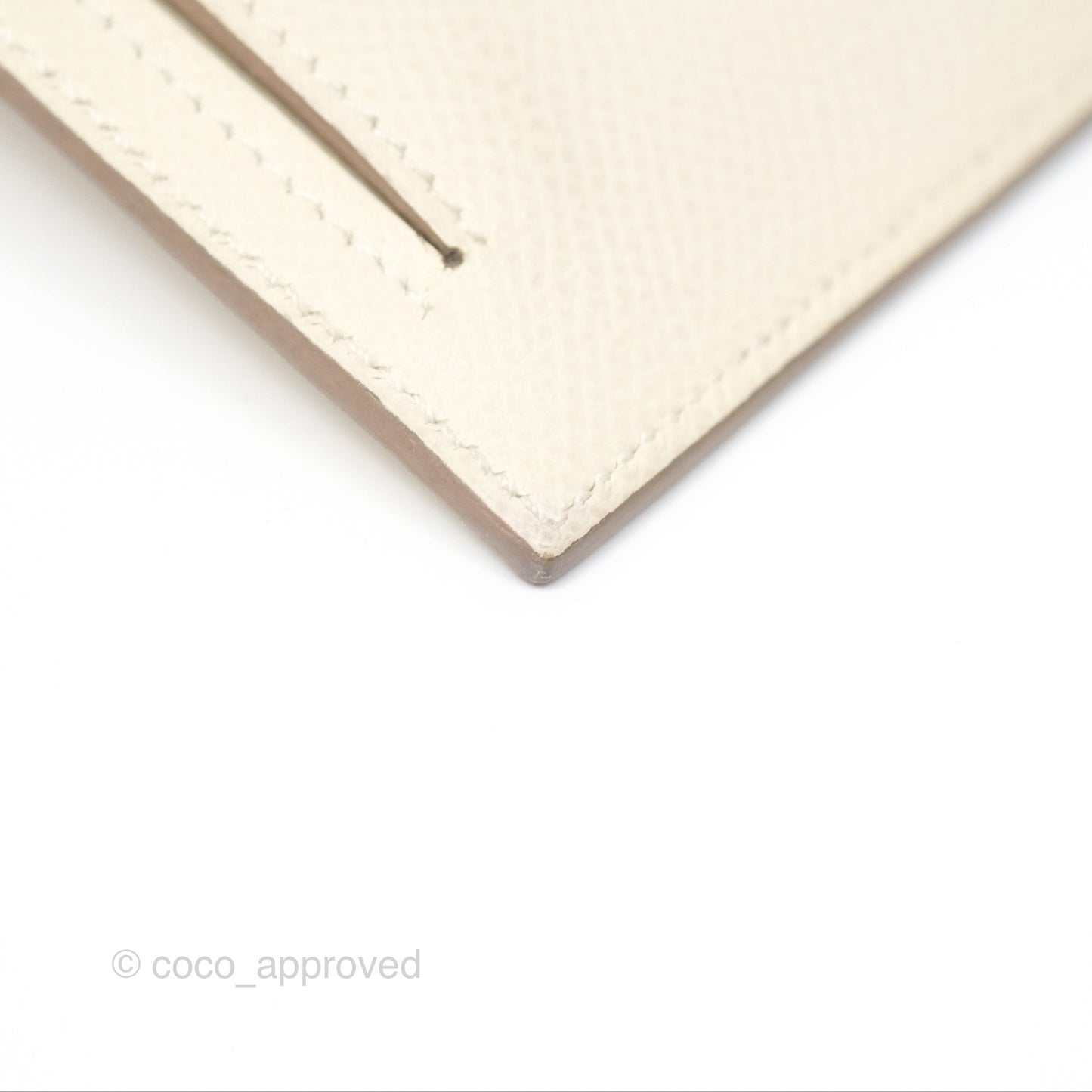 Hermès Kelly Pocket Compact Wallet Nata I2 Gold Hardware