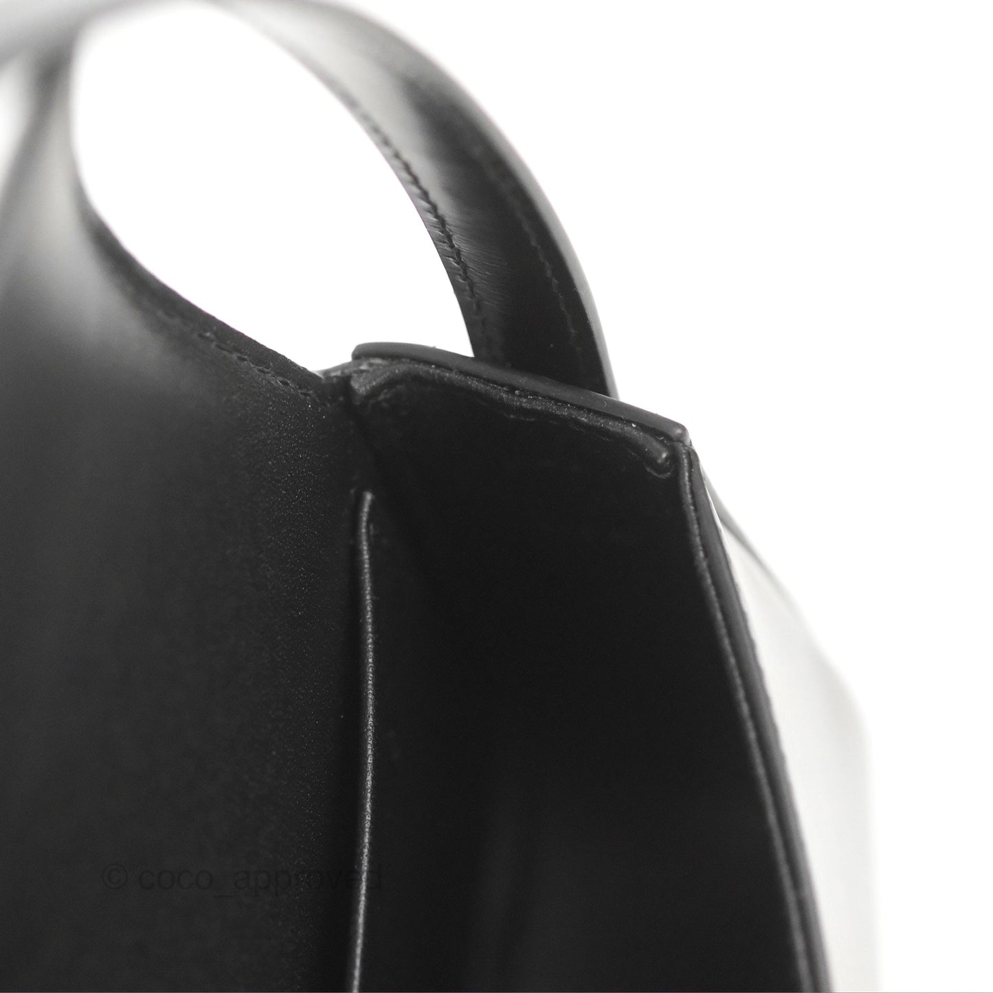 Celine Triomphe Shoulder Bag Black Calfskin