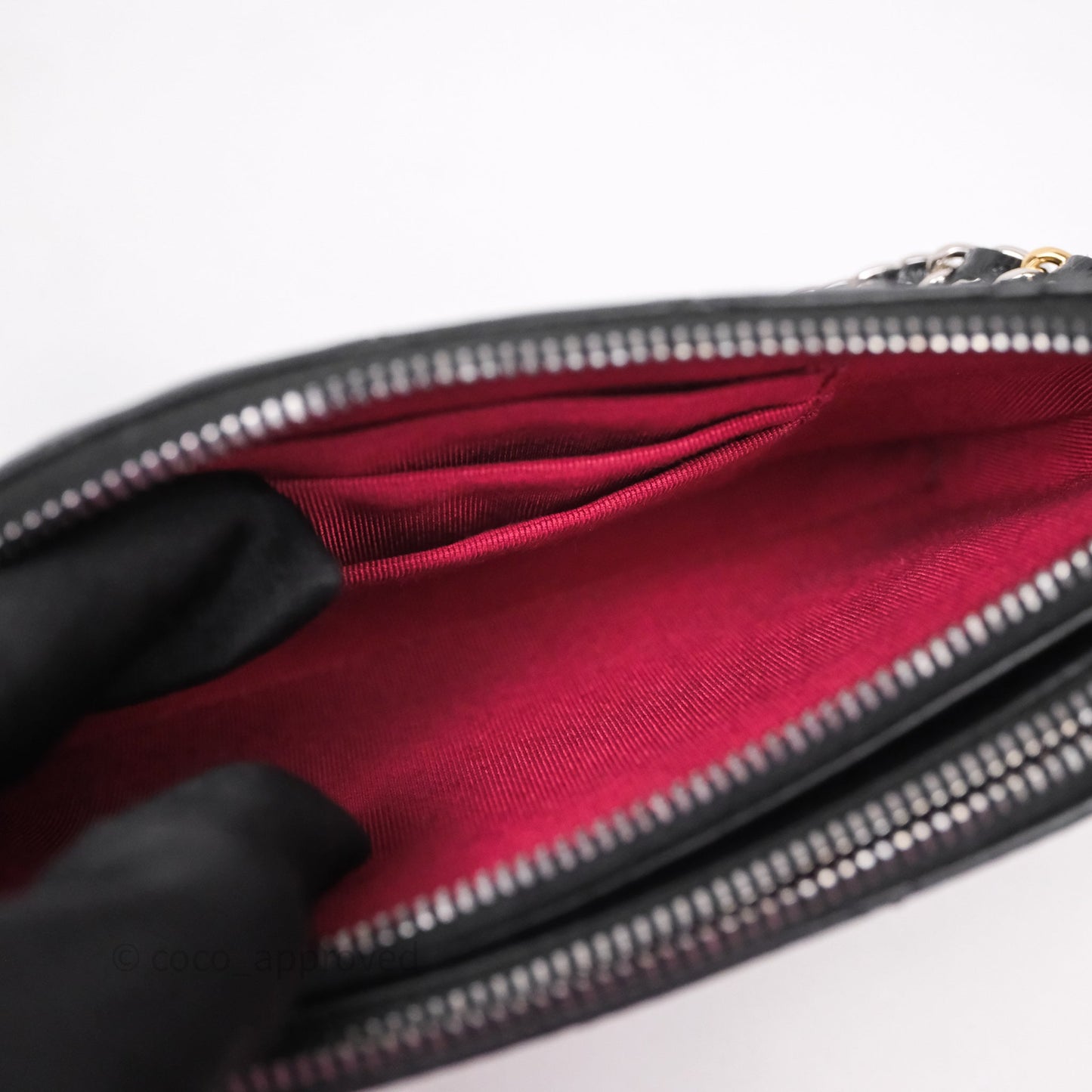 Chanel Gabrielle Clutch With Chain Aged Calfskin Black Mixed Hardware