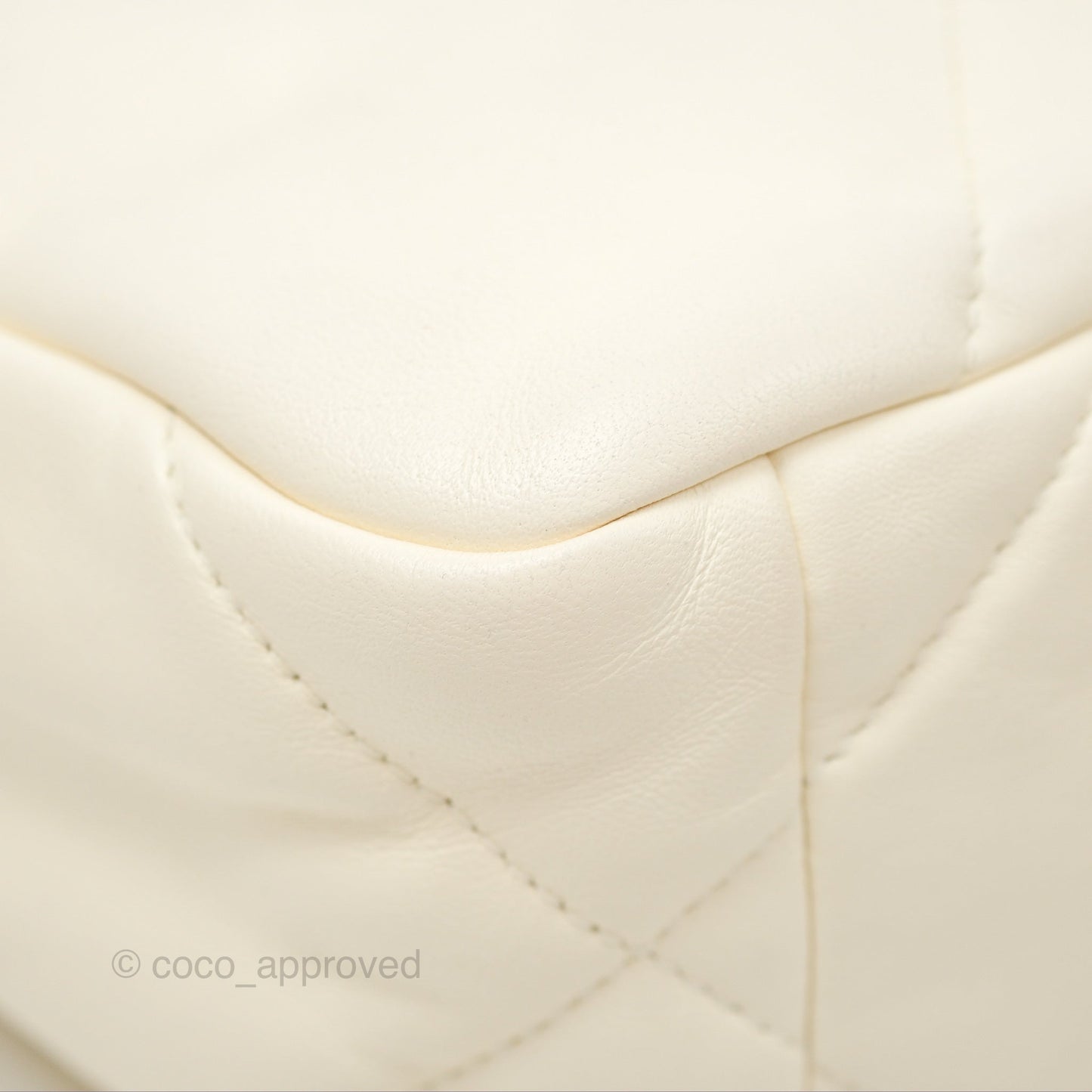 Chanel 19 Small Ivory Cream Mixed Hardware