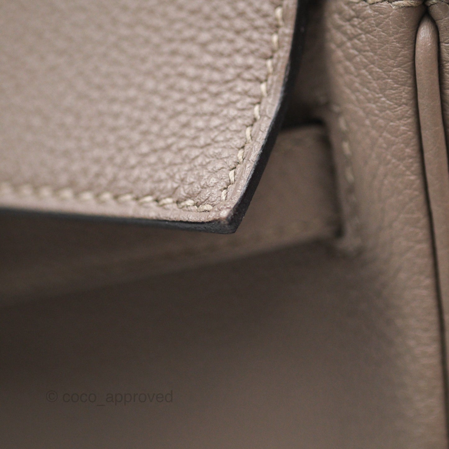 Hermès Retourne Kelly 25 Gris Asphalte M8 Togo Palladium Hardware