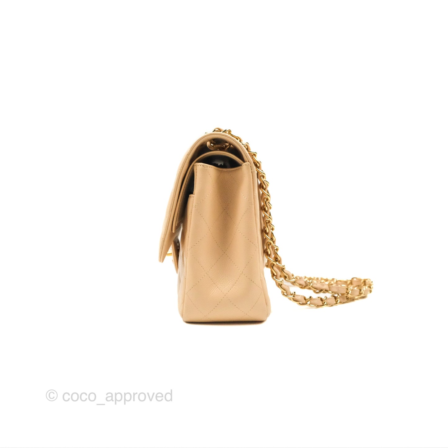 Chanel Jumbo Double Flap Beige Caviar Gold Hardware⁣⁣